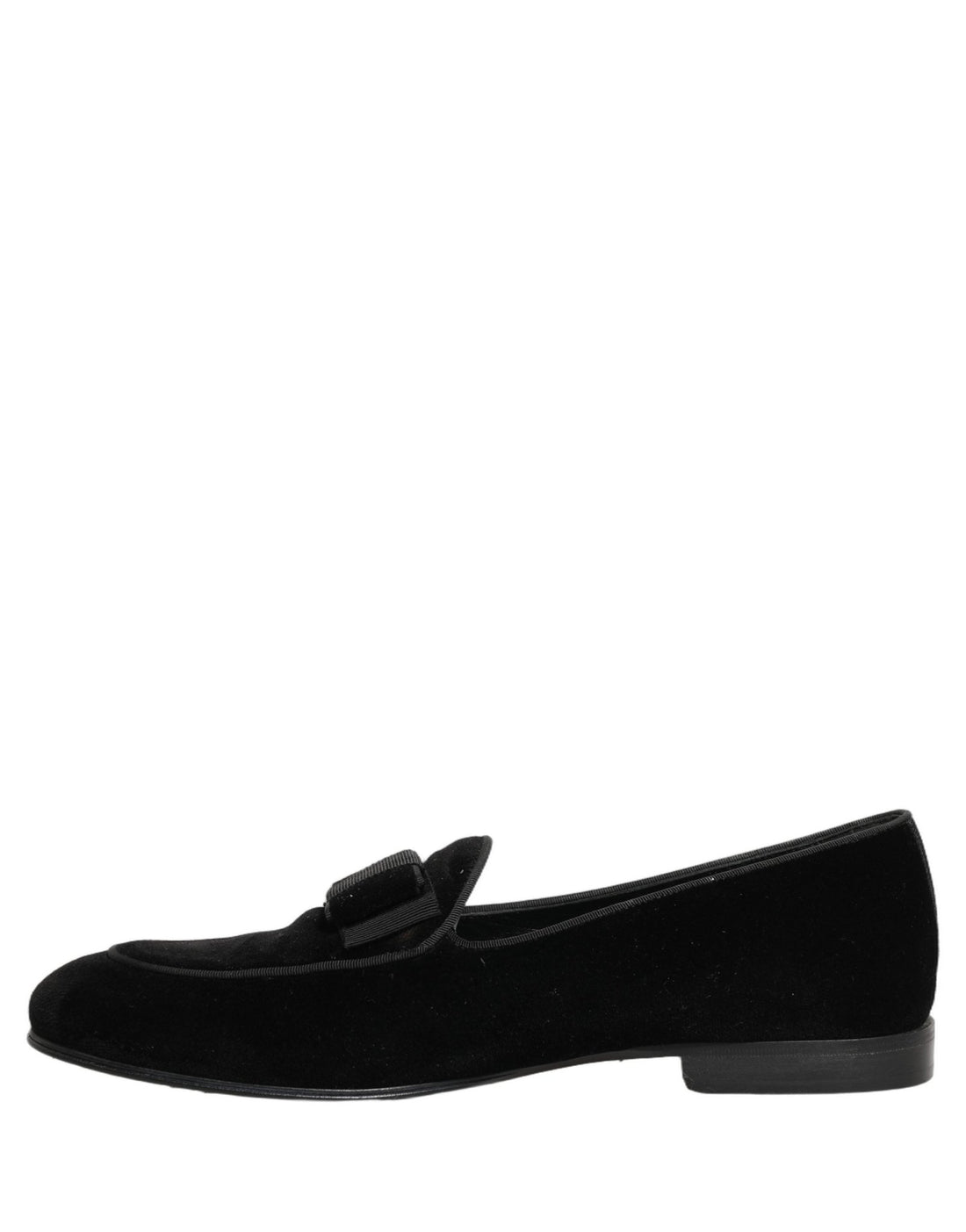 Dolce & Gabbana Black Velvet Loafers Formal Men Dress Shoes - RIMODA