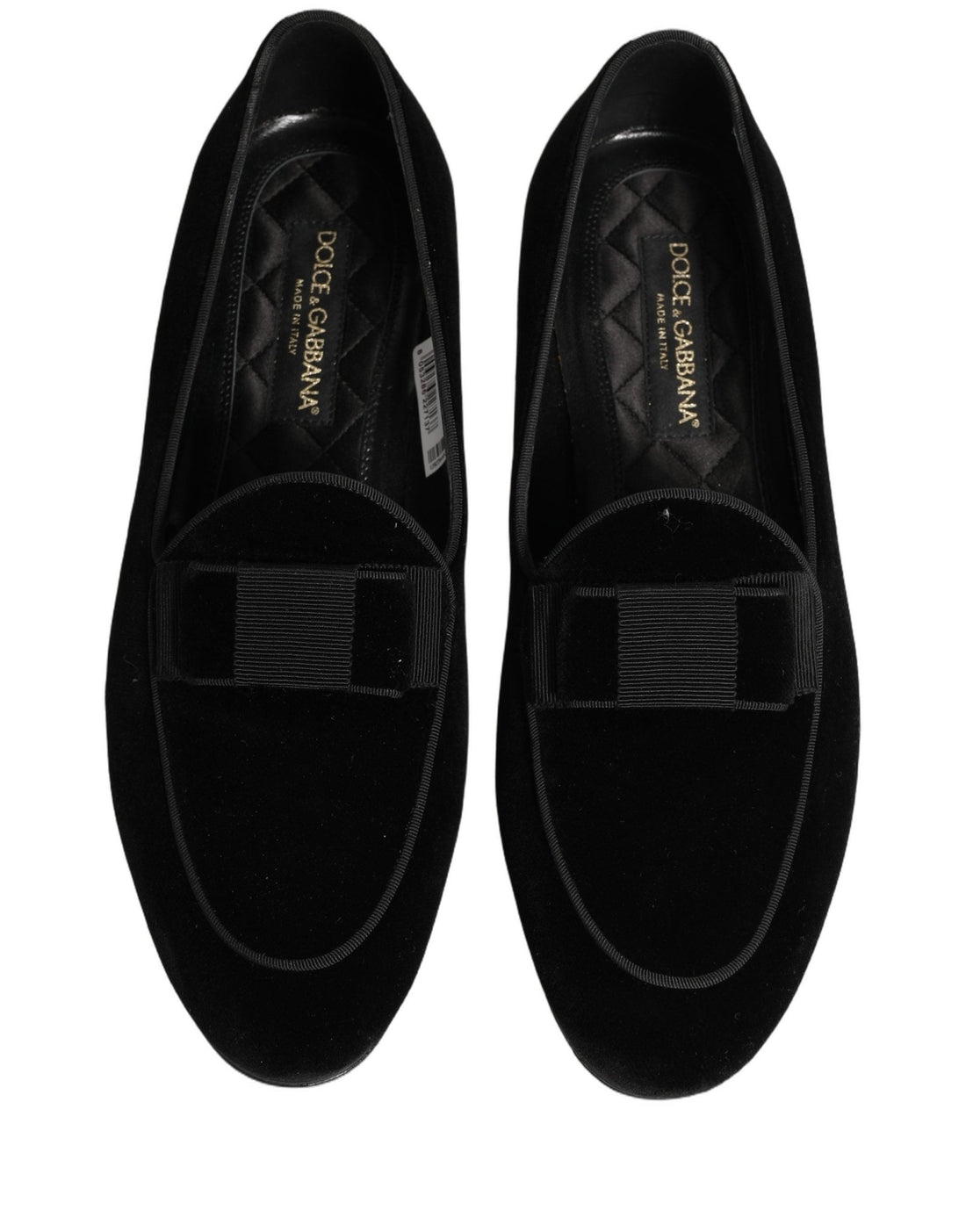 Dolce & Gabbana Black Velvet Loafers Formal Men Dress Shoes - RIMODA