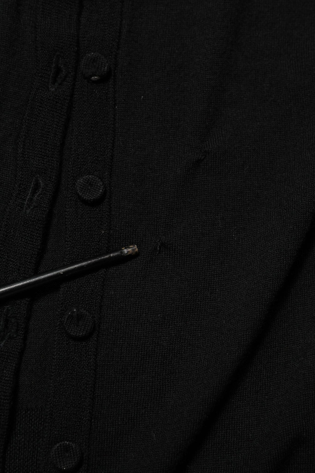Dolce & Gabbana Black Virgin Wool Buttoned Cardigan Sweater - RIMODA