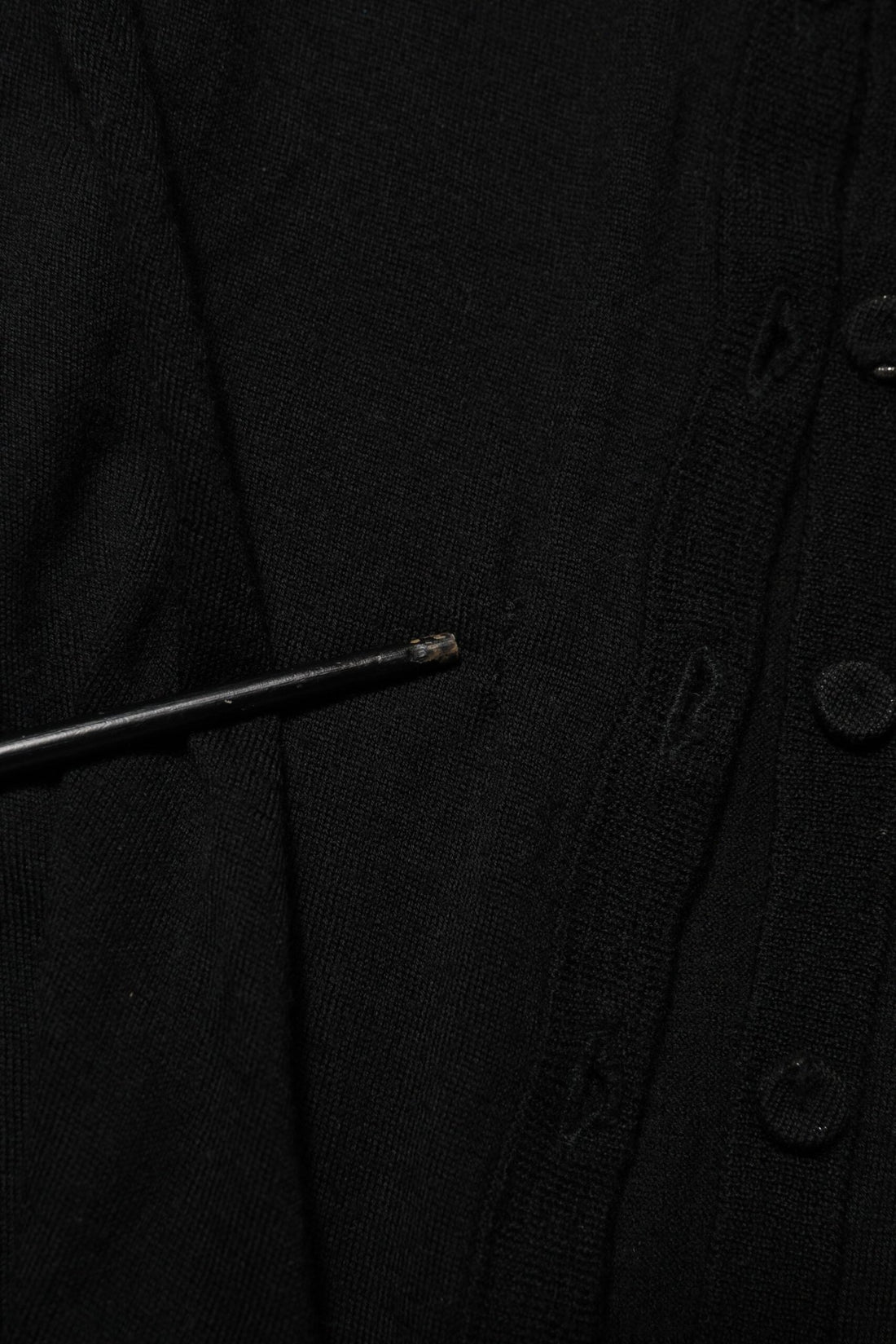 Dolce & Gabbana Black Virgin Wool Buttoned Cardigan Sweater - RIMODA