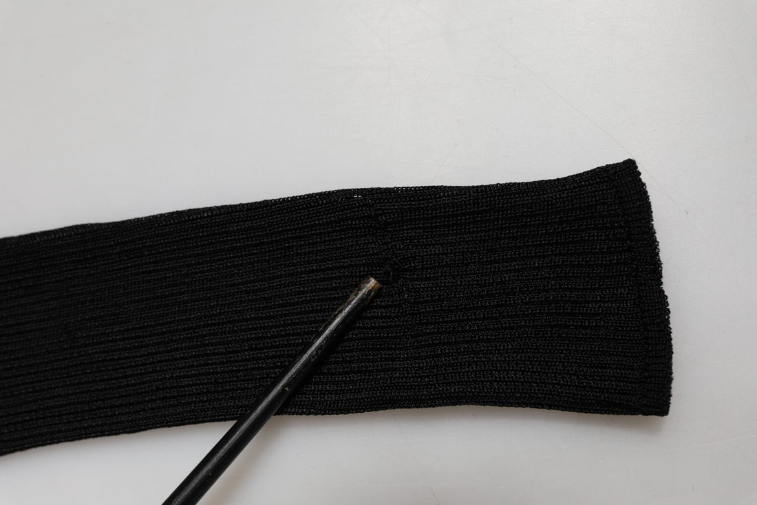 Dolce & Gabbana Black Viscose Turtle Neck Pullover Top - RIMODA