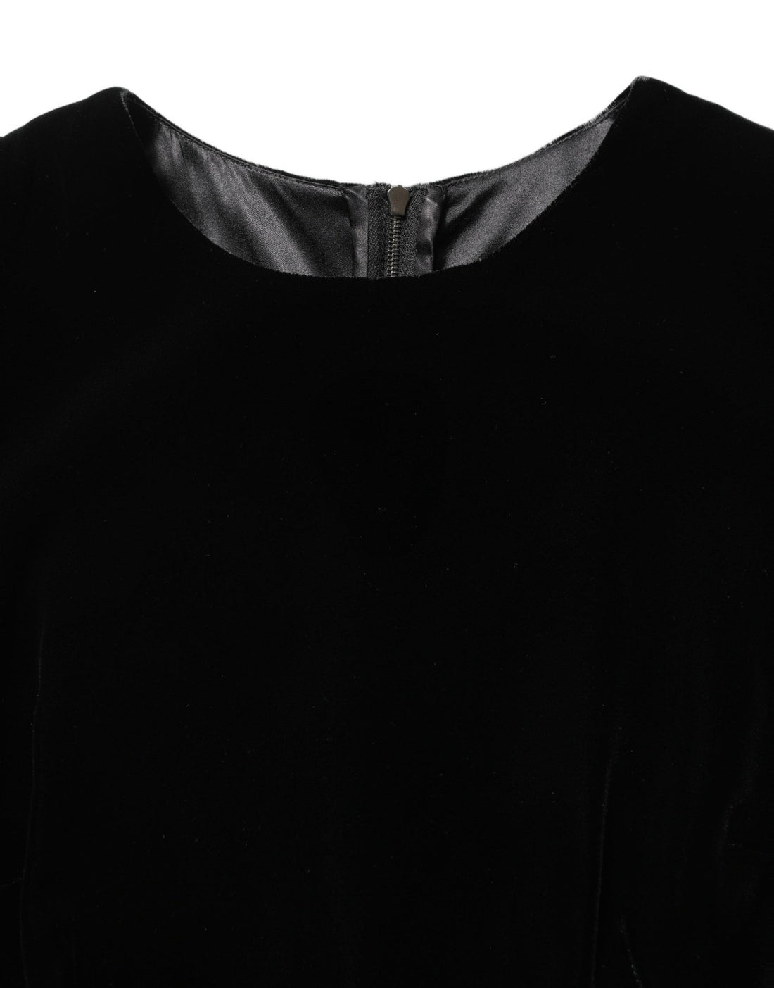 Dolce & Gabbana Black Viscose Velvet Floor Length Gown Dress - RIMODA