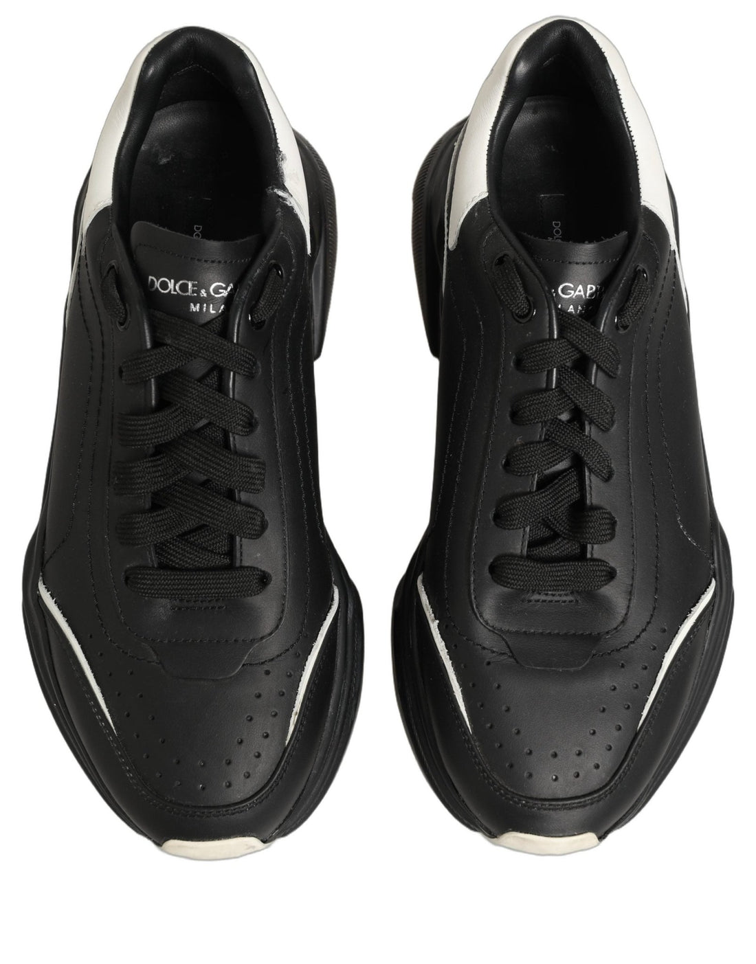 Dolce & Gabbana Black White Daymaster Low Top Sneakers Shoes - RIMODA