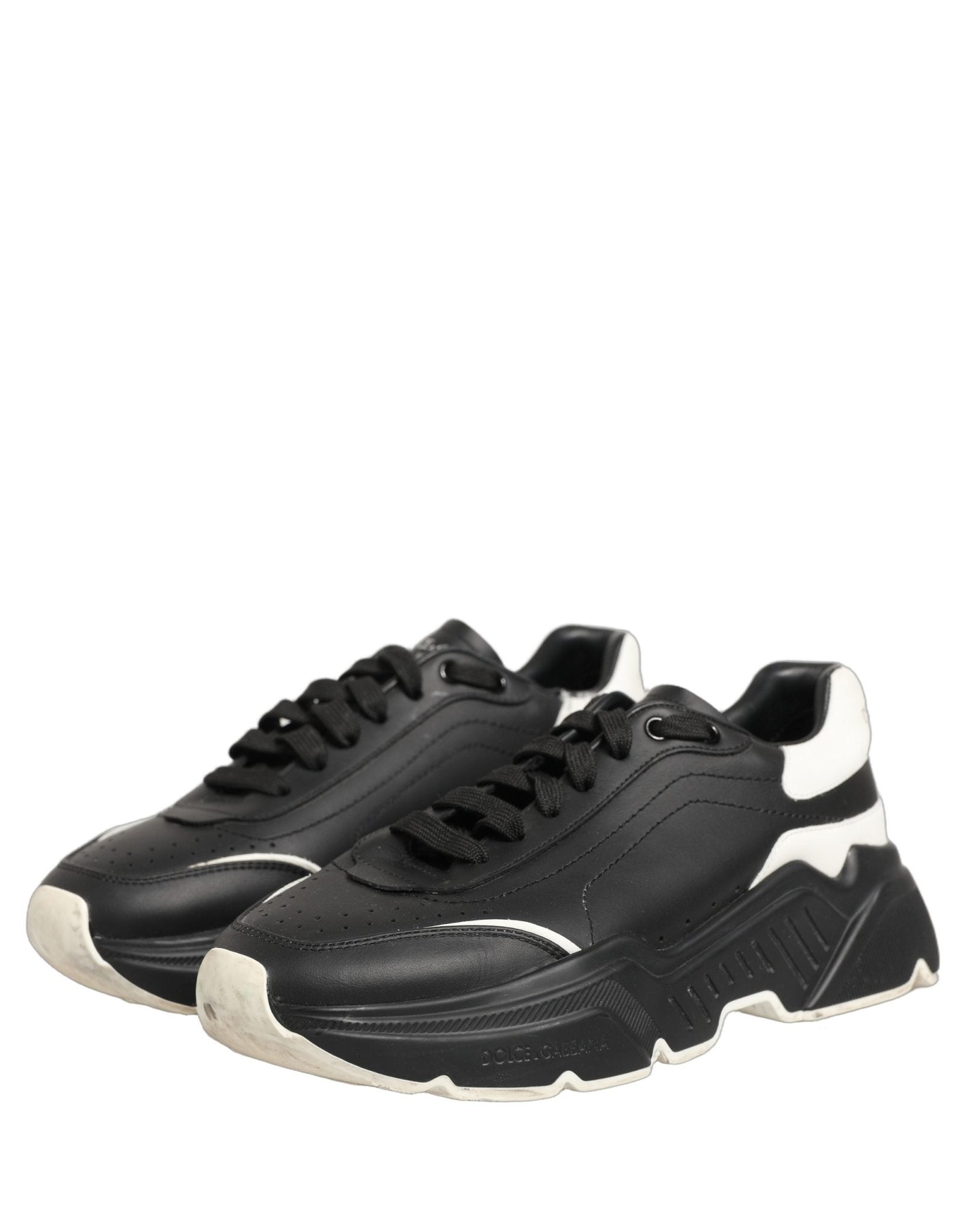 Dolce & Gabbana Black White Daymaster Low Top Sneakers Shoes - RIMODA