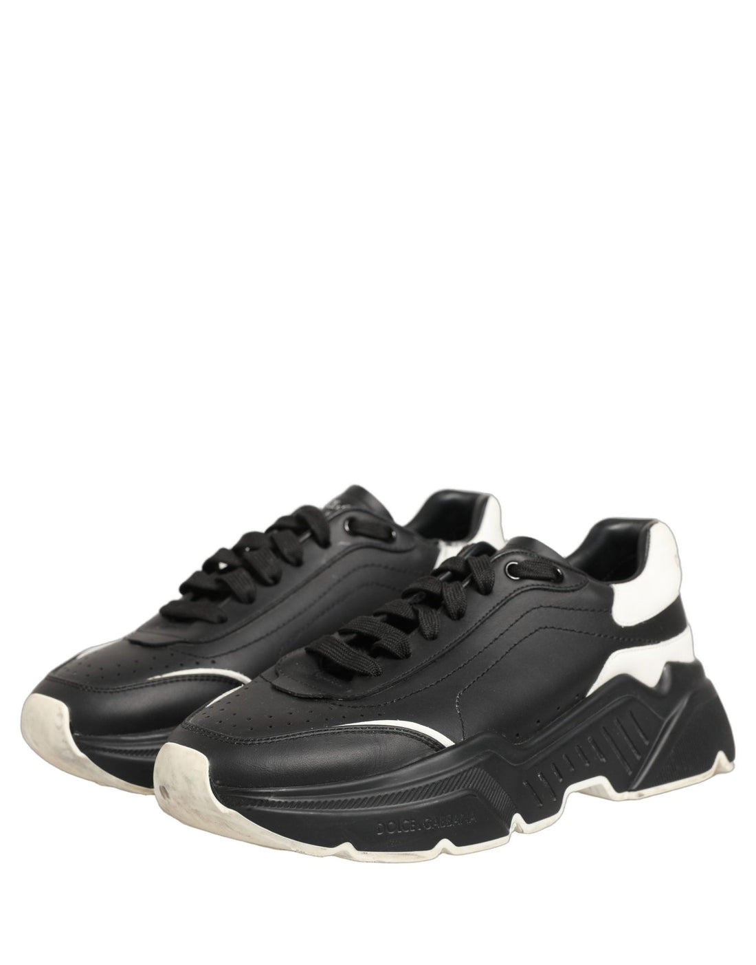 Dolce & Gabbana Black White Daymaster Low Top Sneakers Shoes - RIMODA