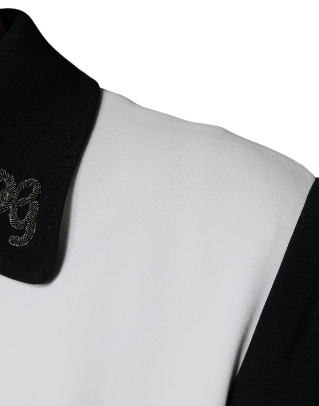 Dolce & Gabbana Black White DG Crown Full Zip Blouson Jacket - RIMODA