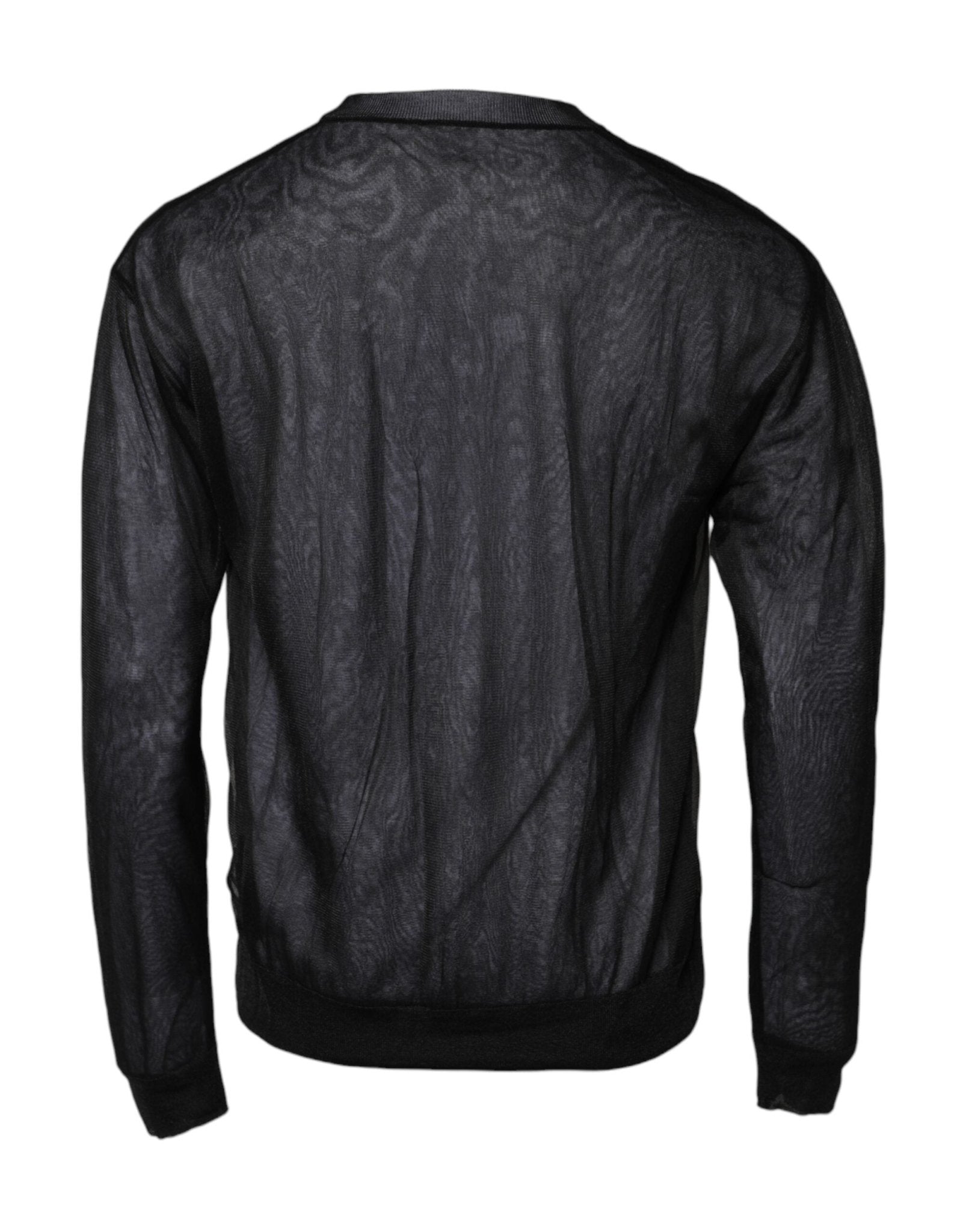 Dolce & Gabbana Black White Logo Knitted Pullover Sweater - RIMODA
