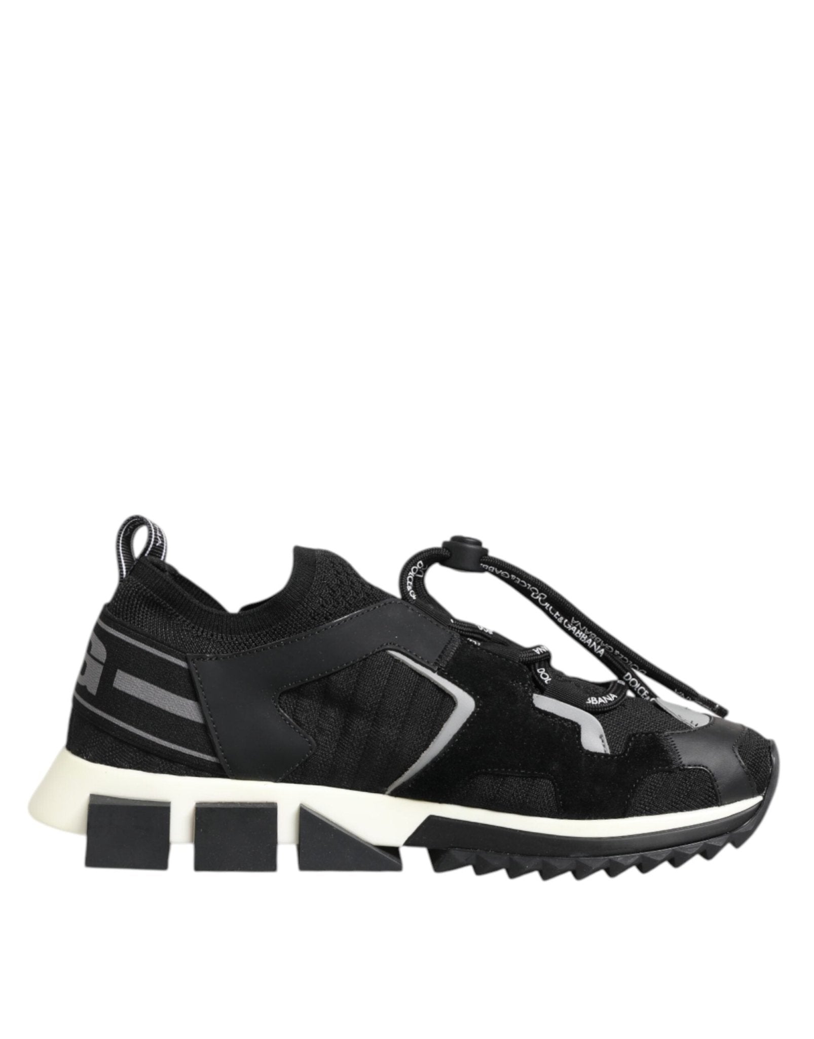 Dolce & Gabbana Black White Logo Sorrento Sneakers Shoes - RIMODA
