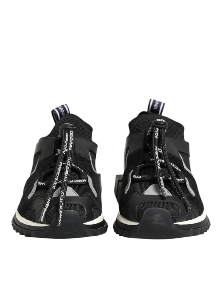 Dolce & Gabbana Black White Logo Sorrento Sneakers Shoes - RIMODA