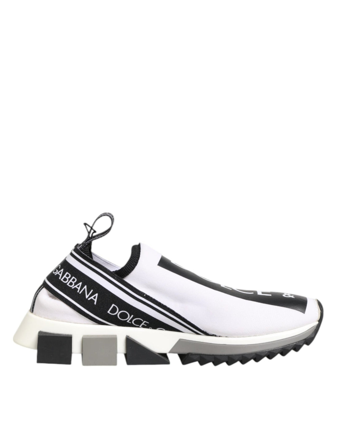Dolce & Gabbana Black White Slip On Sorrento Sneakers Shoes - RIMODA