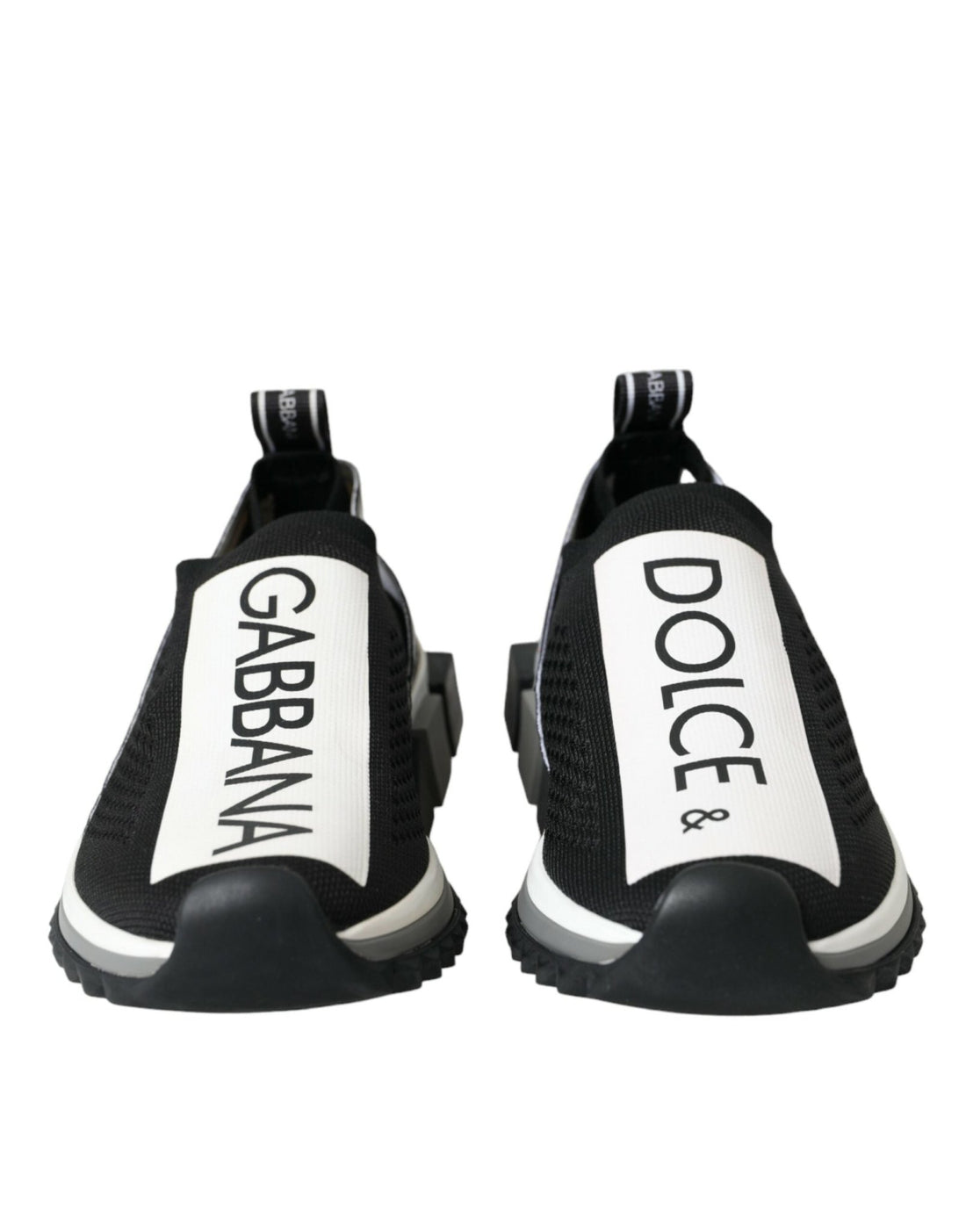 Dolce & Gabbana Black White Slip On Sorrento Sneakers Shoes - RIMODA