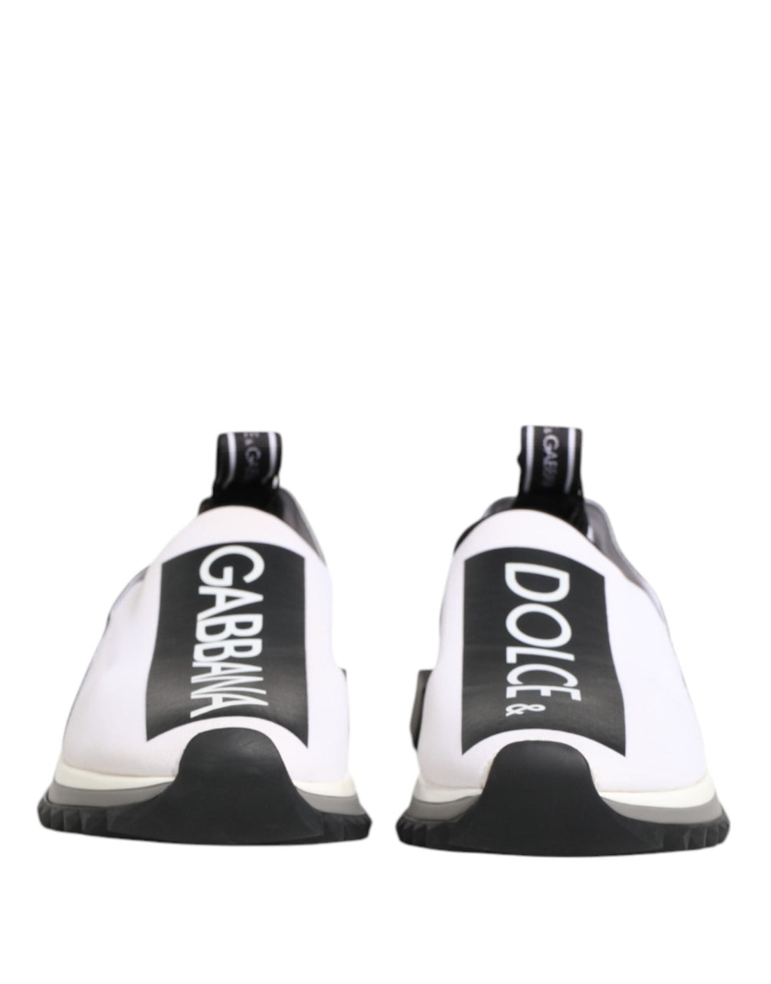 Dolce & Gabbana Black White Slip On Sorrento Sneakers Shoes - RIMODA