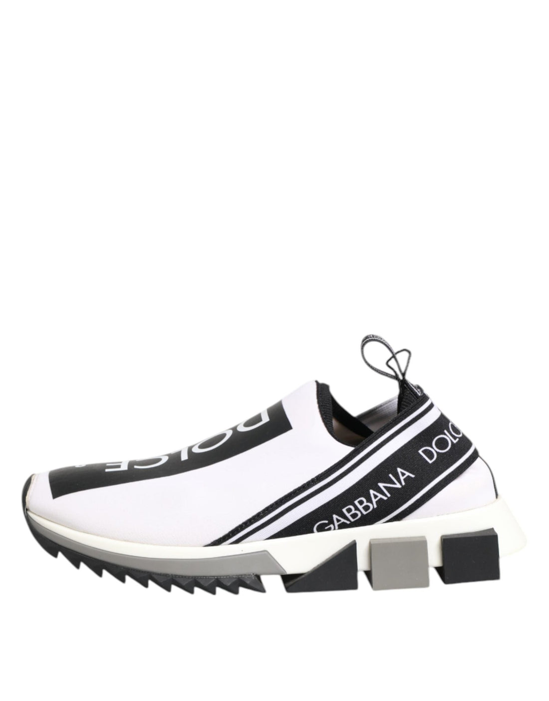 Dolce & Gabbana Black White Slip On Sorrento Sneakers Shoes - RIMODA