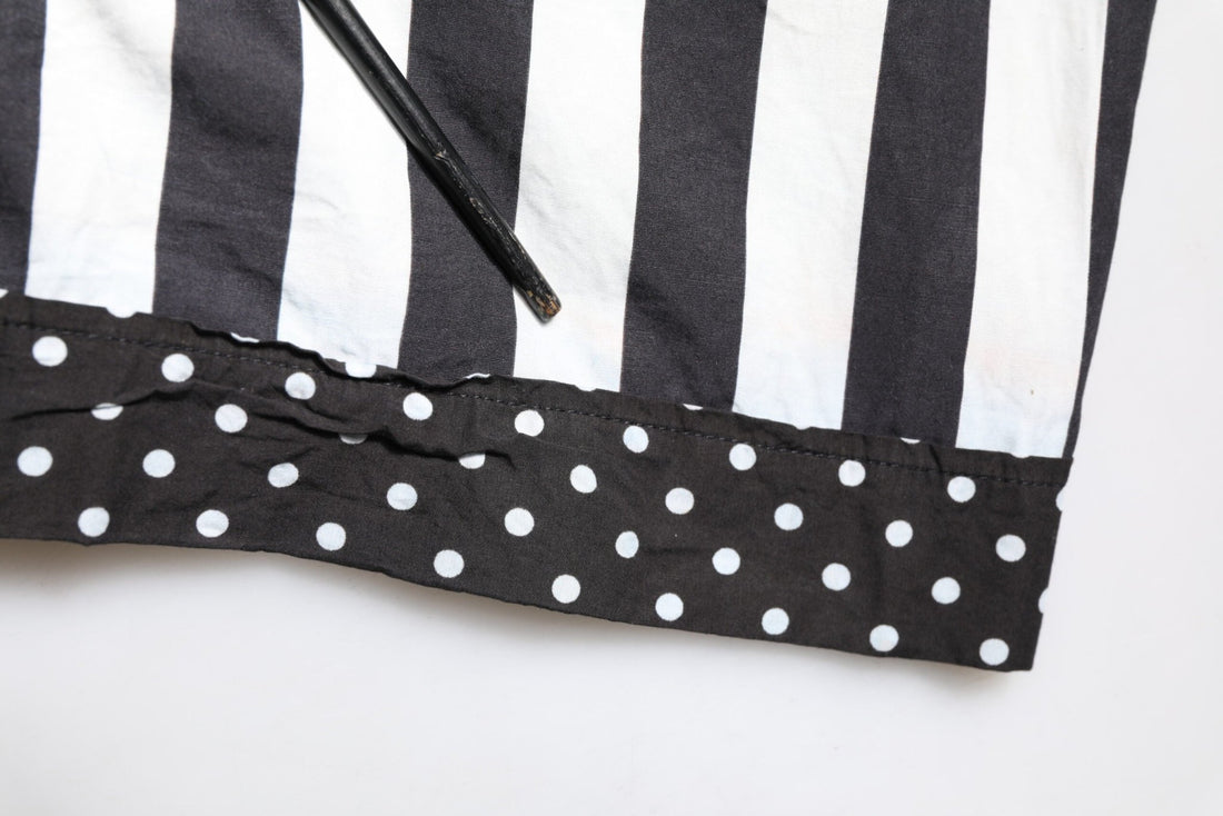 Dolce & Gabbana Black White Stripe Button Down Casual Shirt - RIMODA