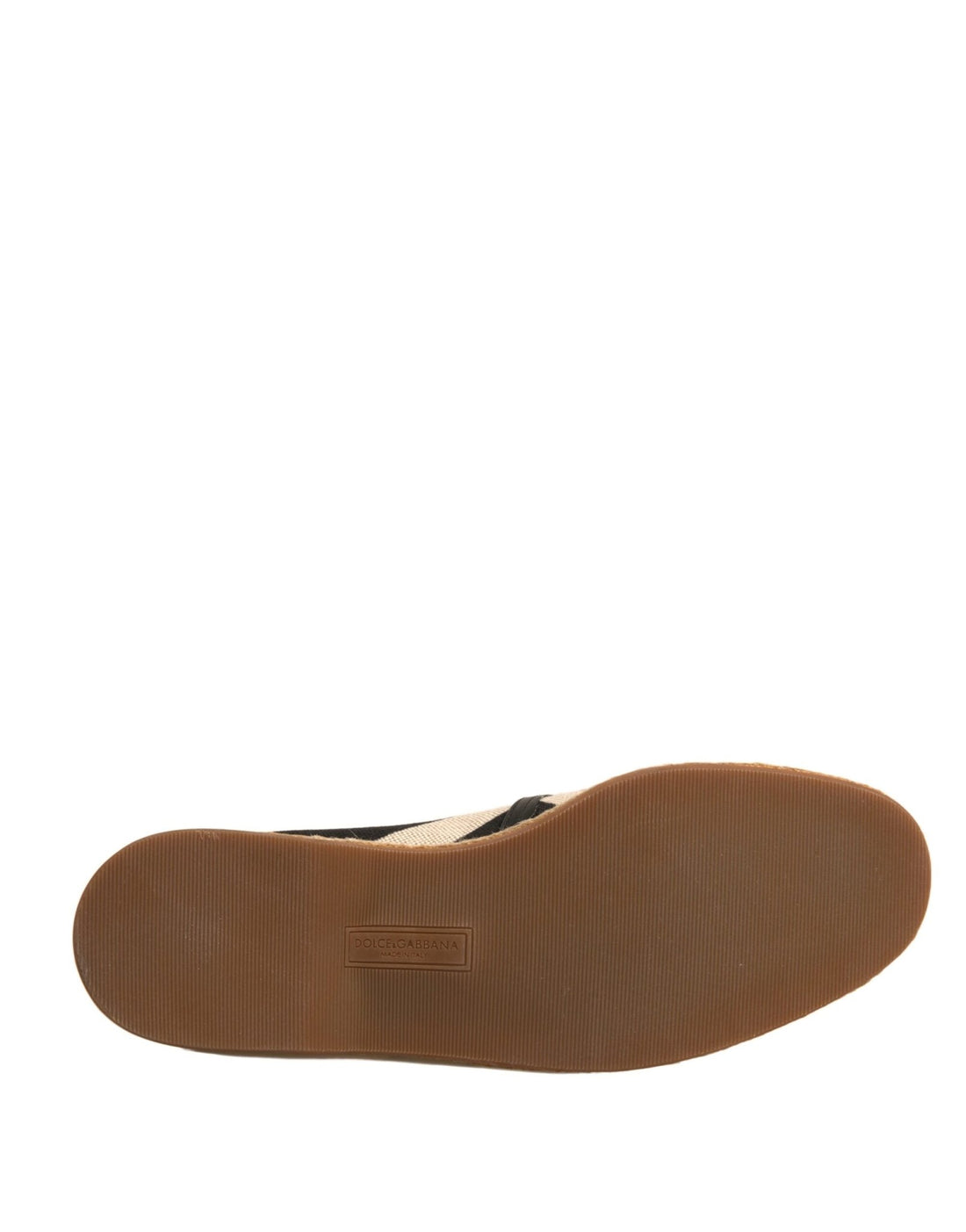 Dolce & Gabbana Black White Stripes Slip On Espadrille Shoes - RIMODA