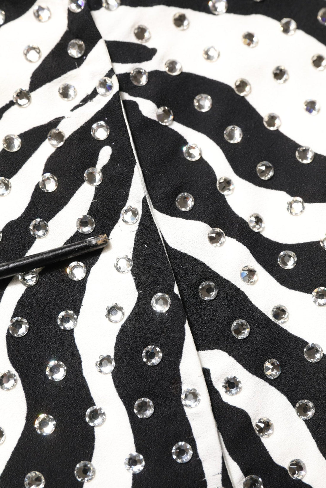 Dolce & Gabbana Black White Zebra Crystal Embellished Dress - RIMODA
