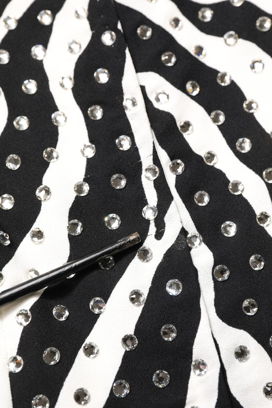 Dolce & Gabbana Black White Zebra Crystal Embellished Dress - RIMODA