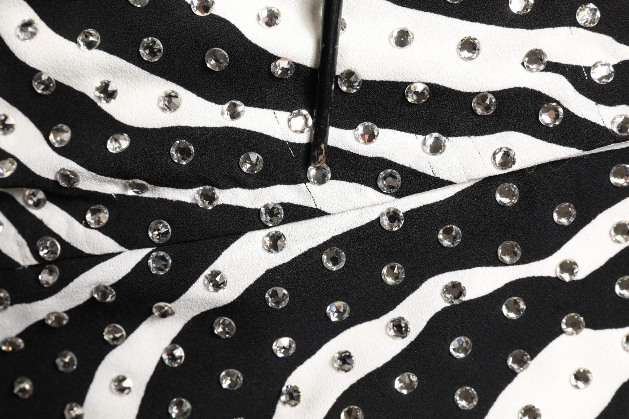Dolce & Gabbana Black White Zebra Crystal Embellished Dress - RIMODA