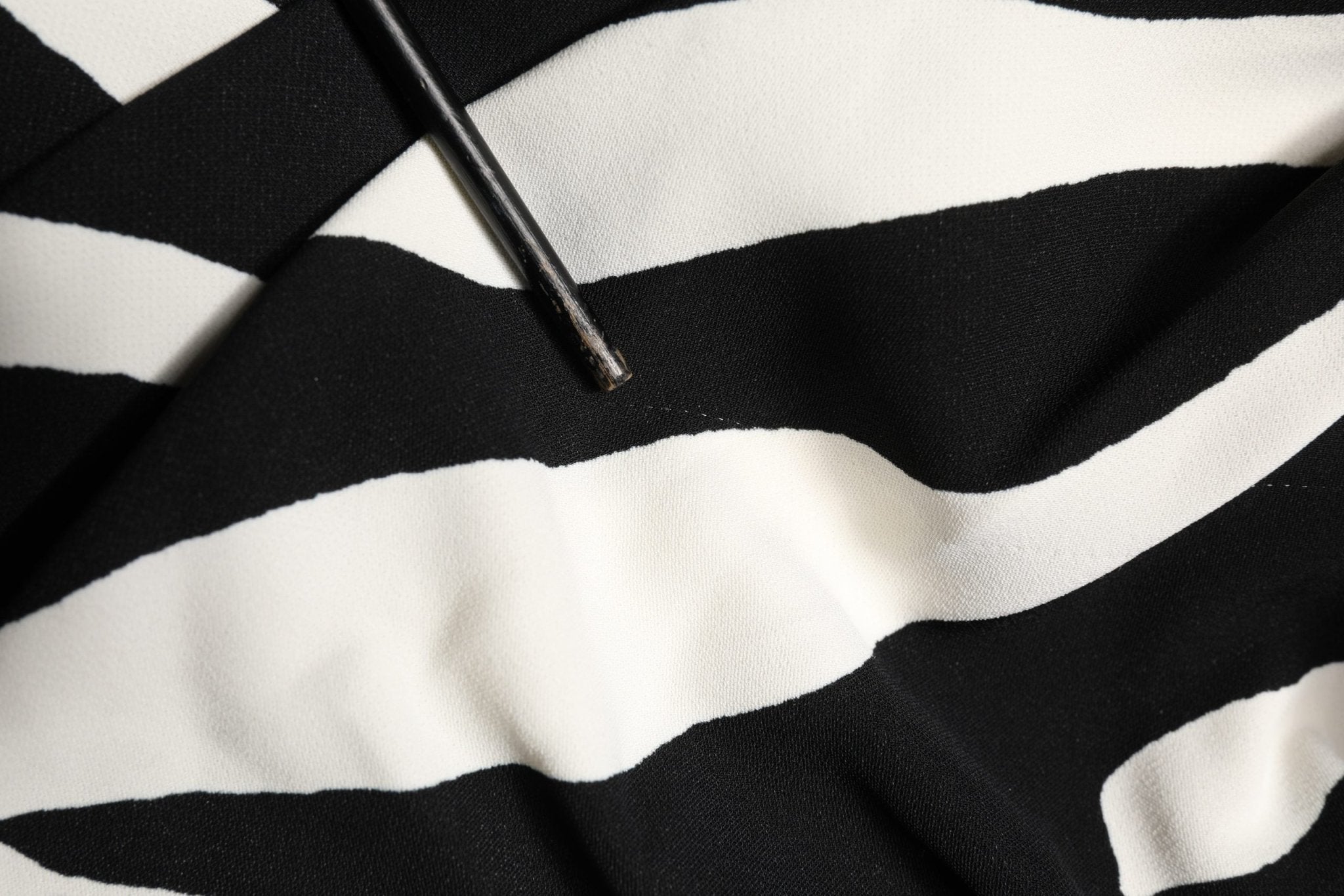 Dolce & Gabbana Black White Zebra Print CadyCalf Length Dress - RIMODA