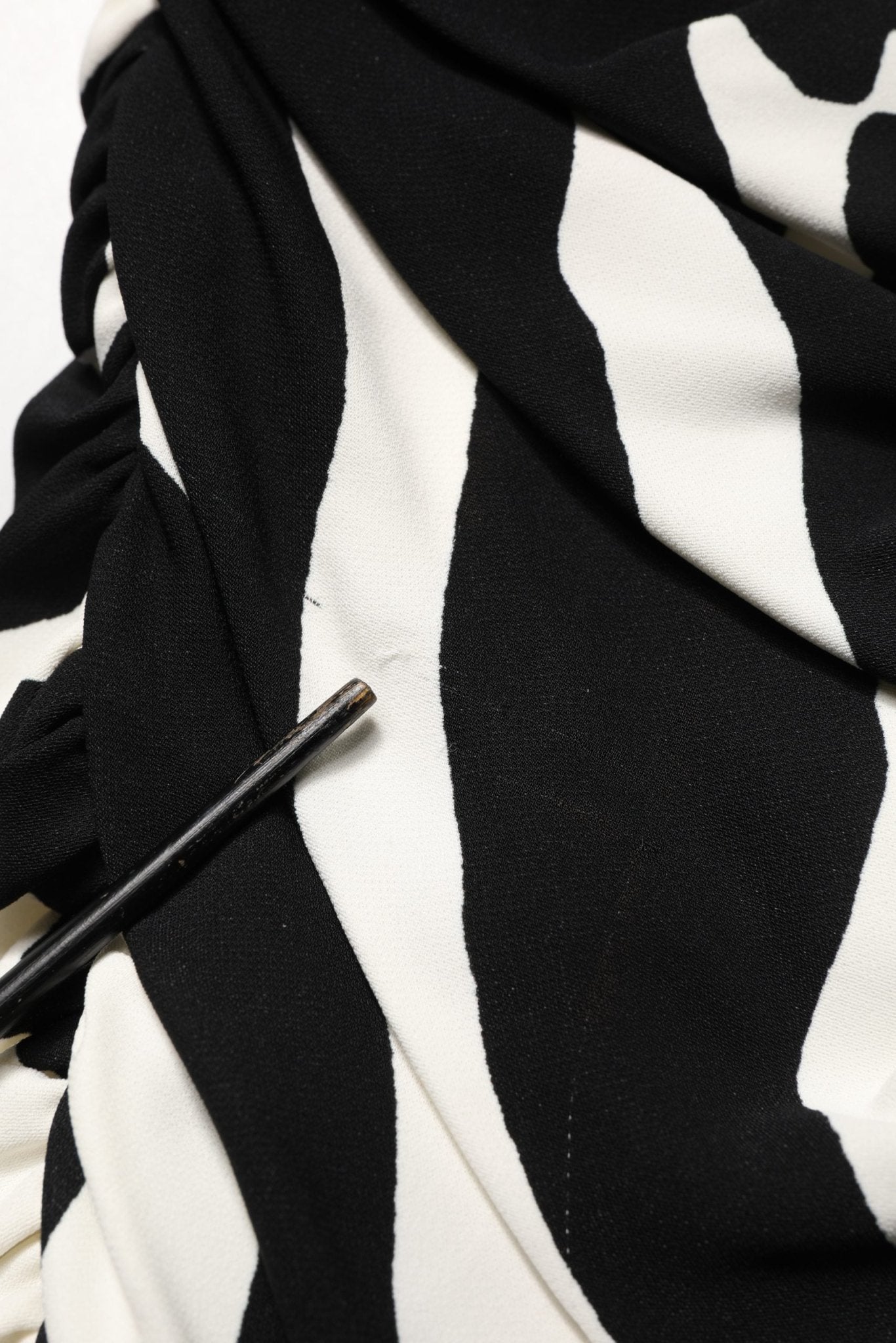 Dolce & Gabbana Black White Zebra Print CadyCalf Length Dress - RIMODA