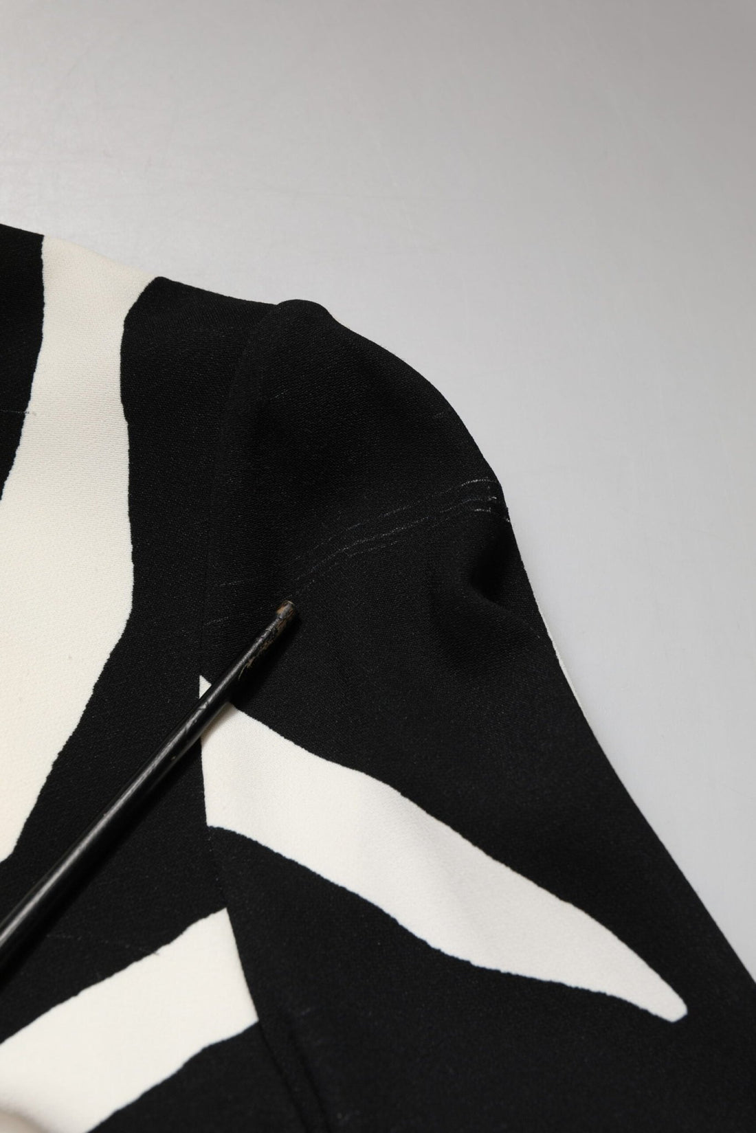Dolce & Gabbana Black White Zebra Viscose Sheath Midi Dress - RIMODA