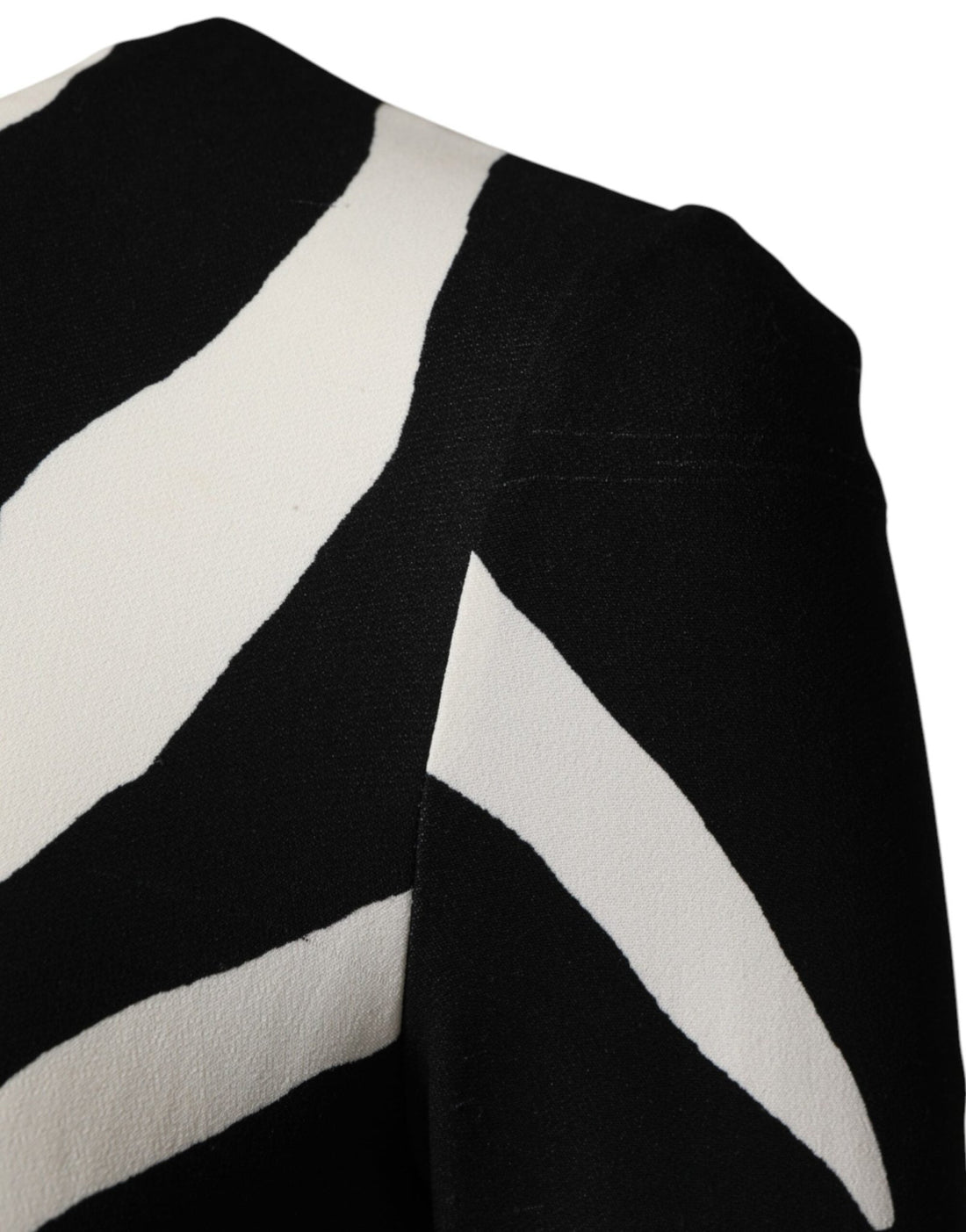 Dolce & Gabbana Black White Zebra Viscose Sheath Midi Dress - RIMODA