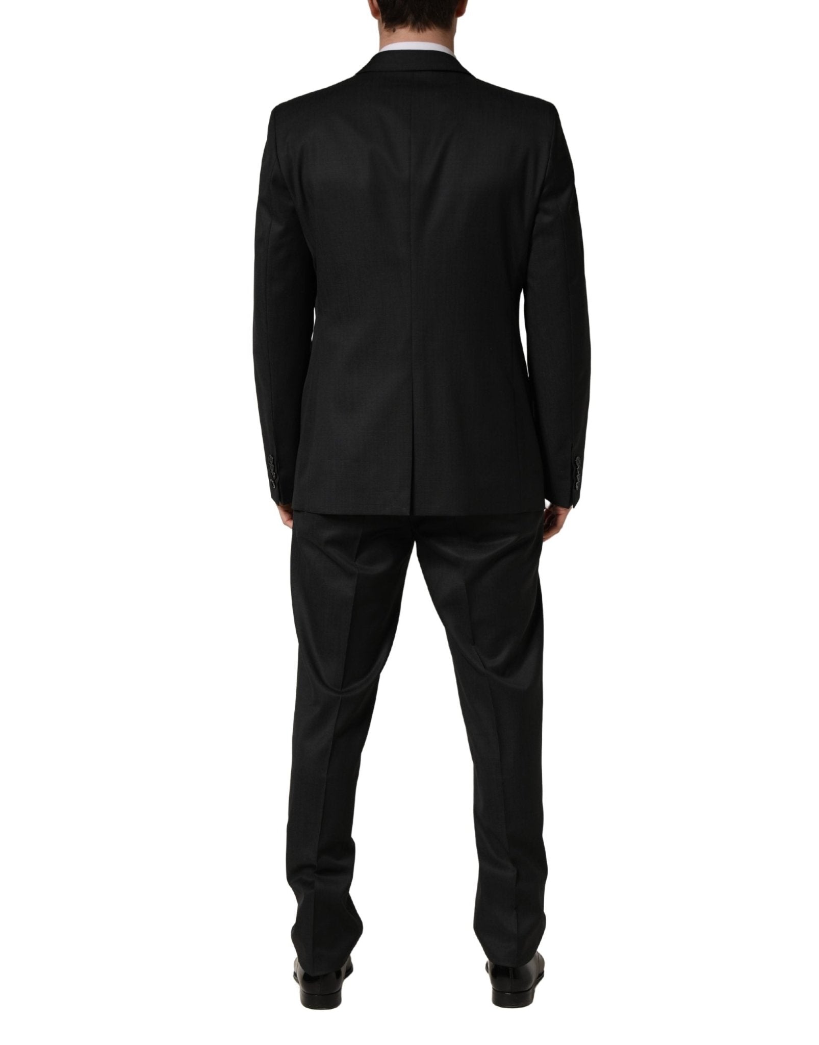 Dolce & Gabbana Black Wool 2 Buttons Formal 2 Piece Suit - RIMODA