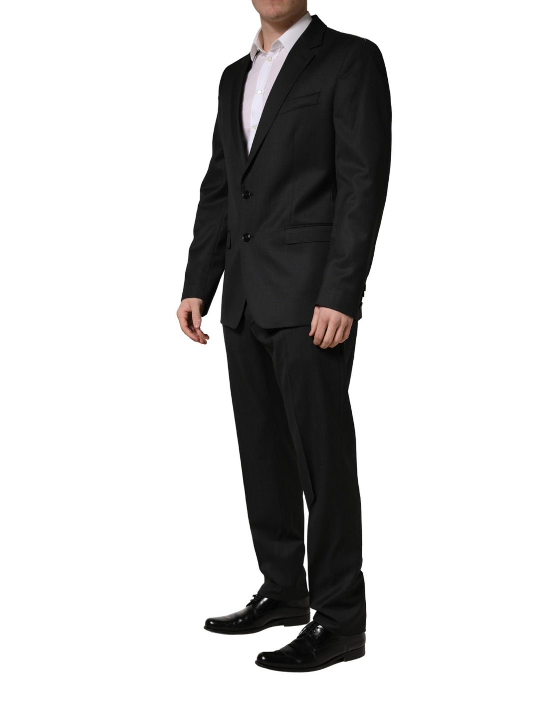 Dolce & Gabbana Black Wool 2 Buttons Formal 2 Piece Suit - RIMODA