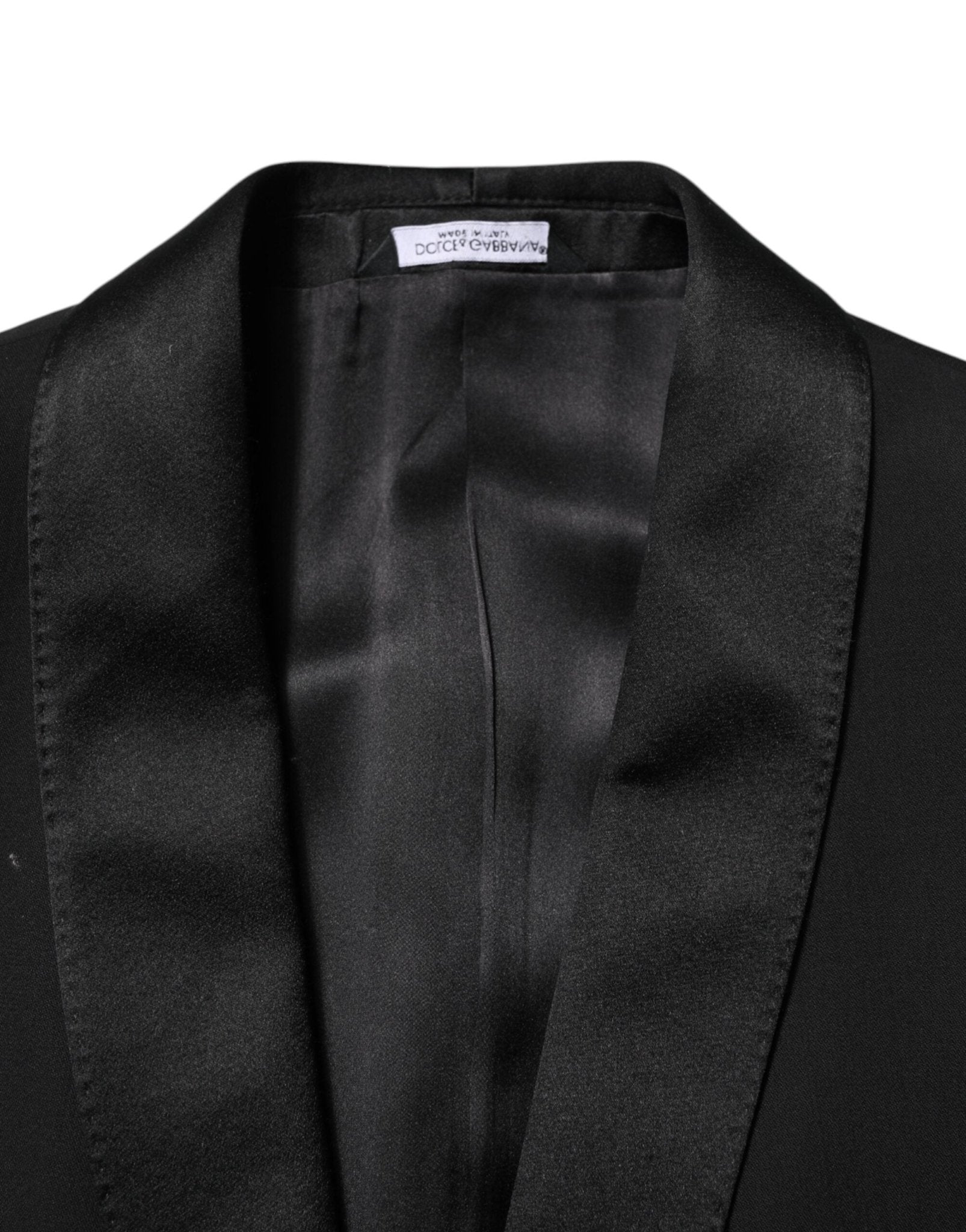 Dolce & Gabbana Black Wool 3 Piece Single Breasted Suit - RIMODA
