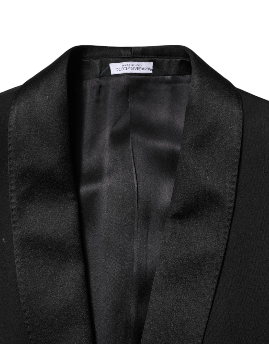 Dolce & Gabbana Black Wool 3 Piece Single Breasted Suit - RIMODA