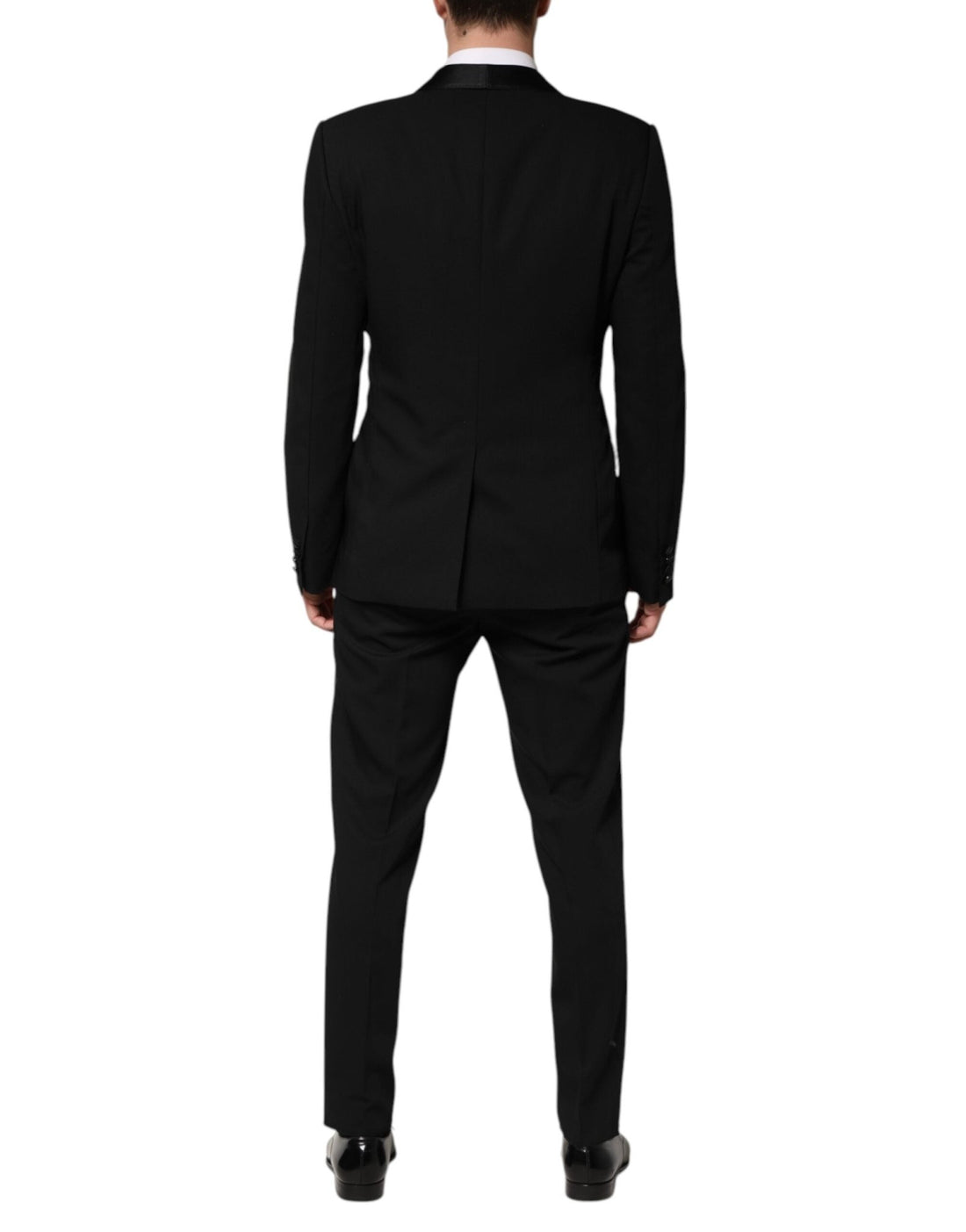 Dolce & Gabbana Black Wool 3 Piece Single Breasted Suit - RIMODA