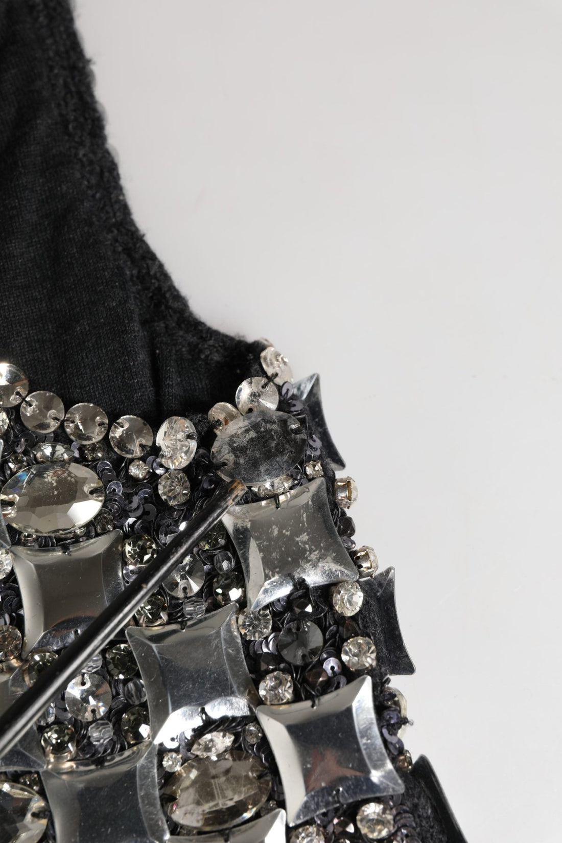 Dolce & Gabbana Black Wool Crystal Embellished Balaclava Hat - RIMODA
