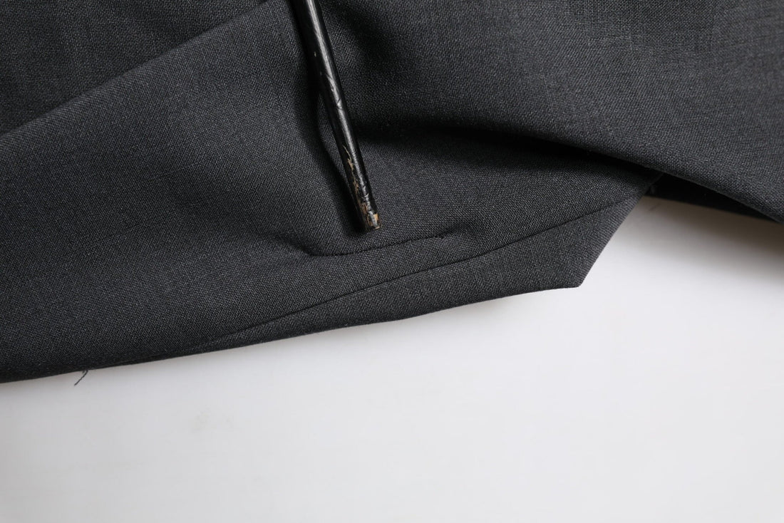 Dolce & Gabbana Black Wool Dress Slim Formal Pants - RIMODA