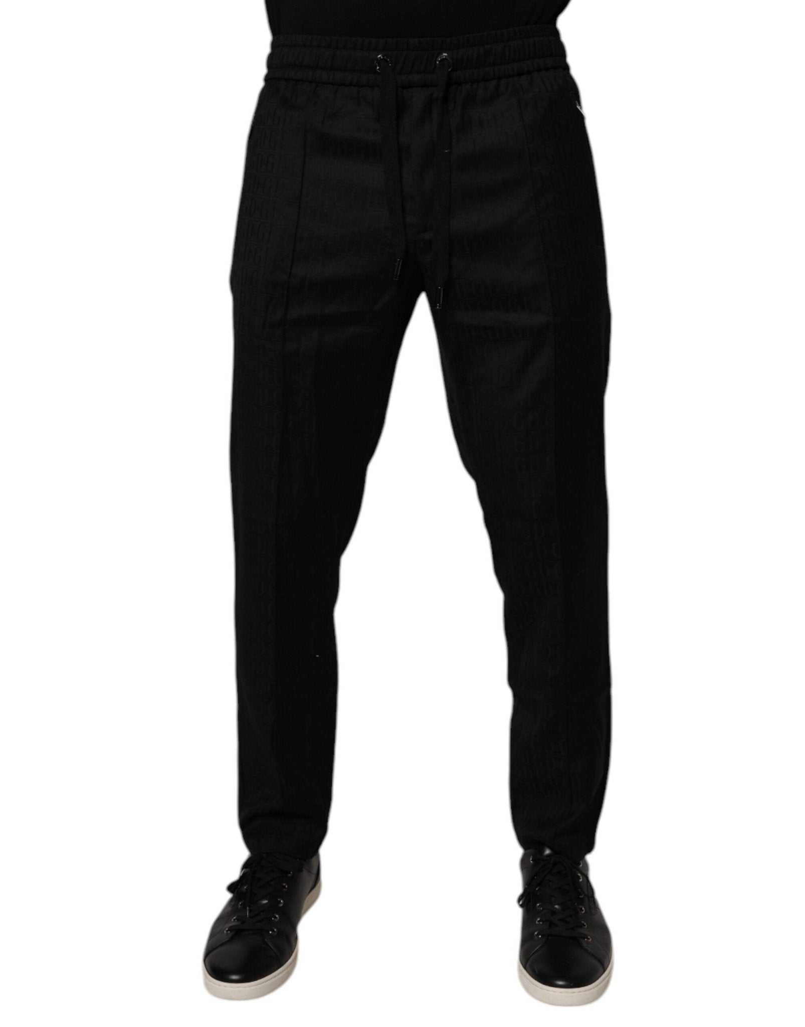 Dolce & Gabbana Black Wool Jogger Jogging Pants - RIMODA