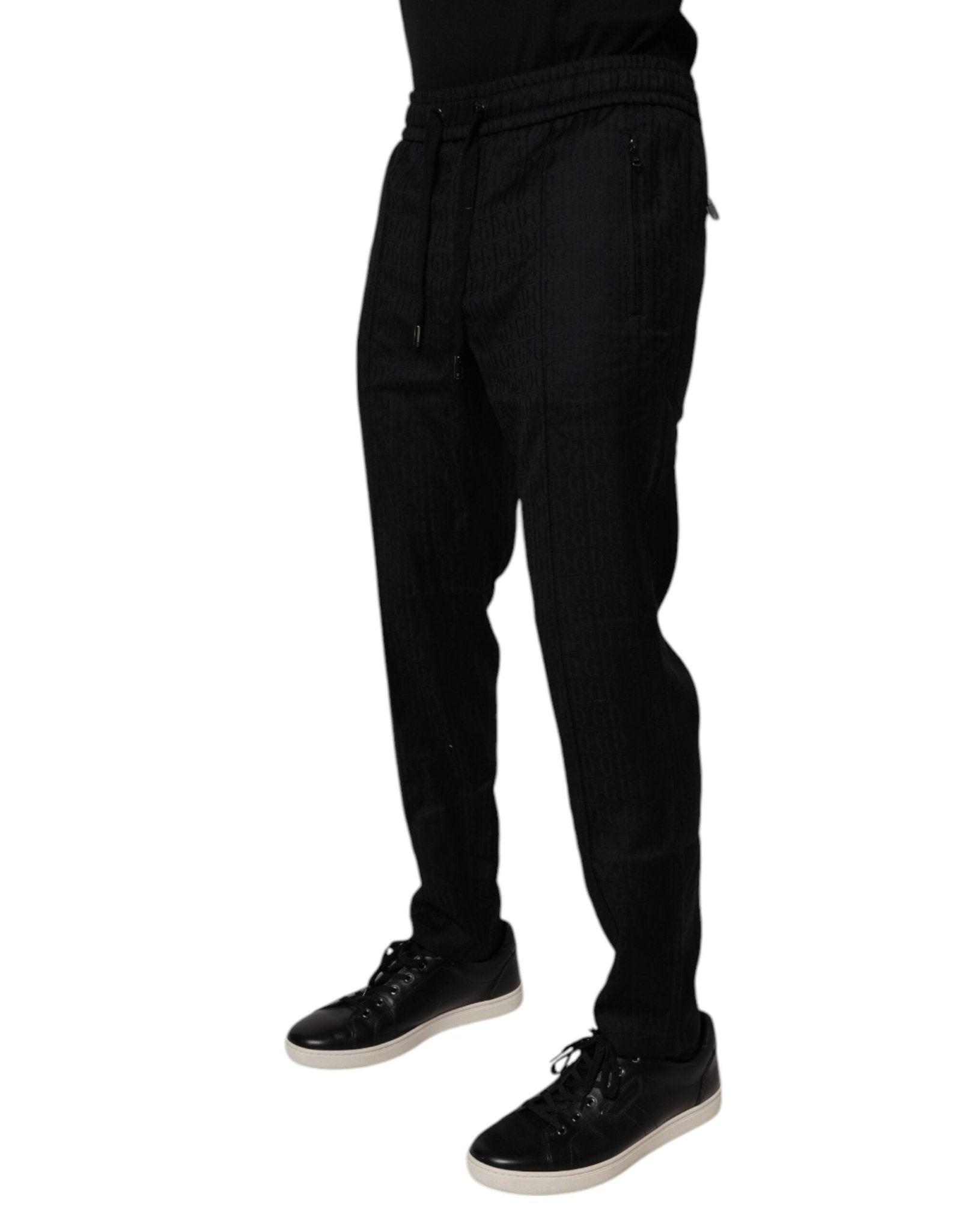 Dolce & Gabbana Black Wool Jogger Jogging Pants - RIMODA