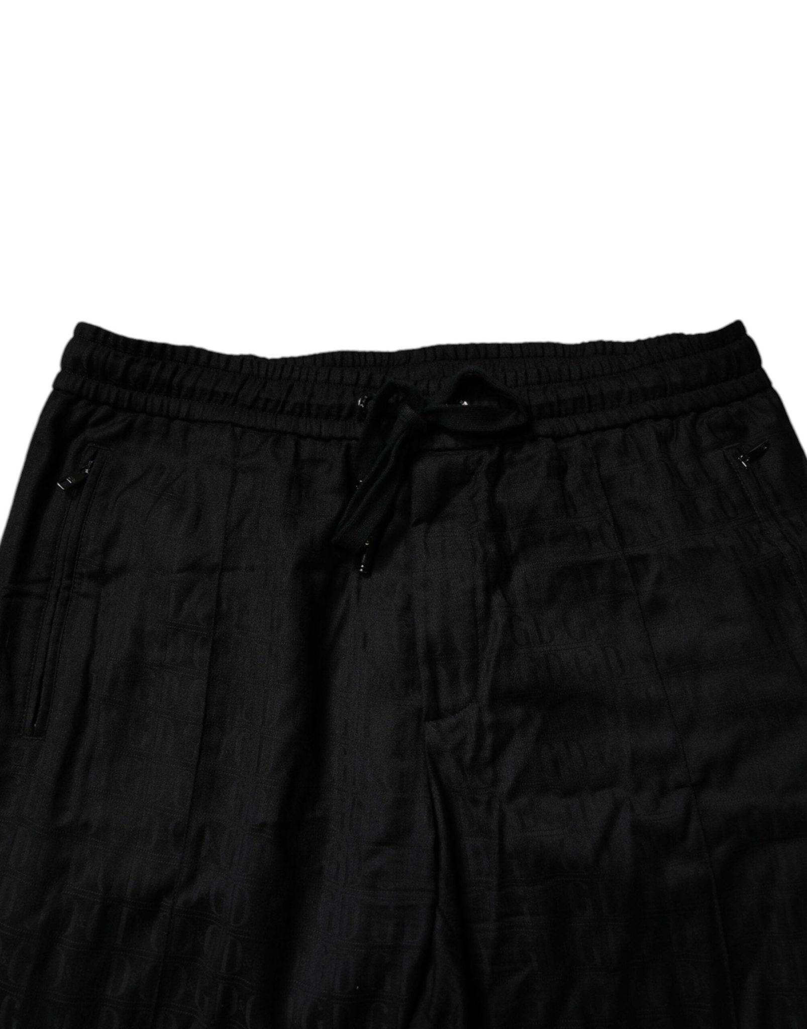 Dolce & Gabbana Black Wool Jogger Sweatpants Pants - RIMODA