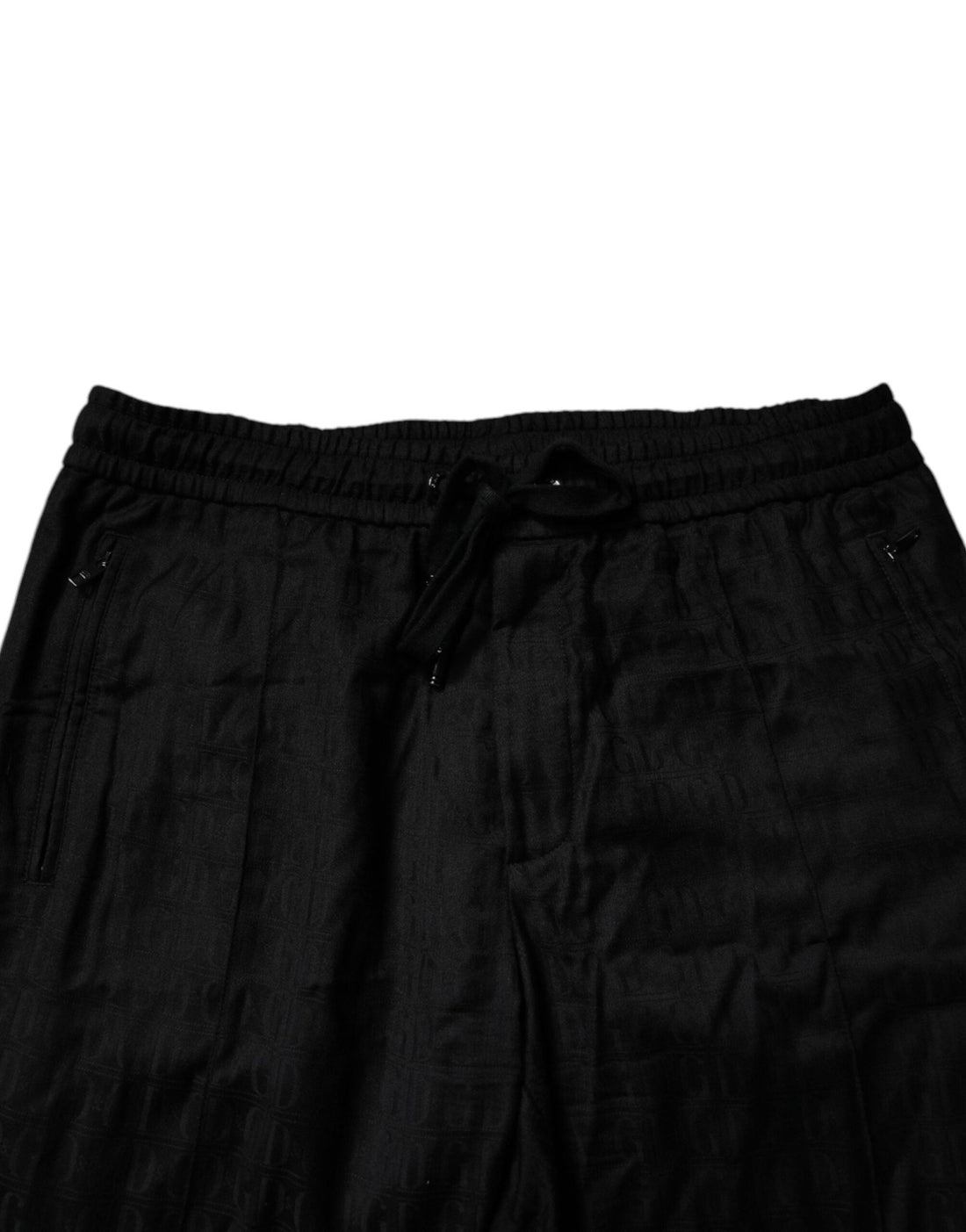 Dolce & Gabbana Black Wool Jogger Sweatpants Pants - RIMODA
