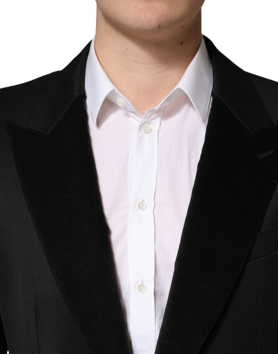 Dolce & Gabbana Black Wool Single Breasted Jacket Blazer - RIMODA