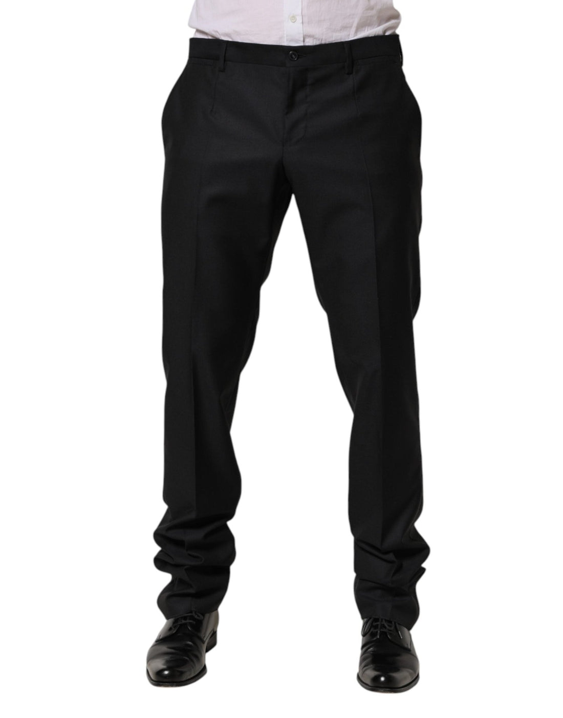 Dolce & Gabbana Black Wool Skinny Dress Formal Trouser Pants - RIMODA