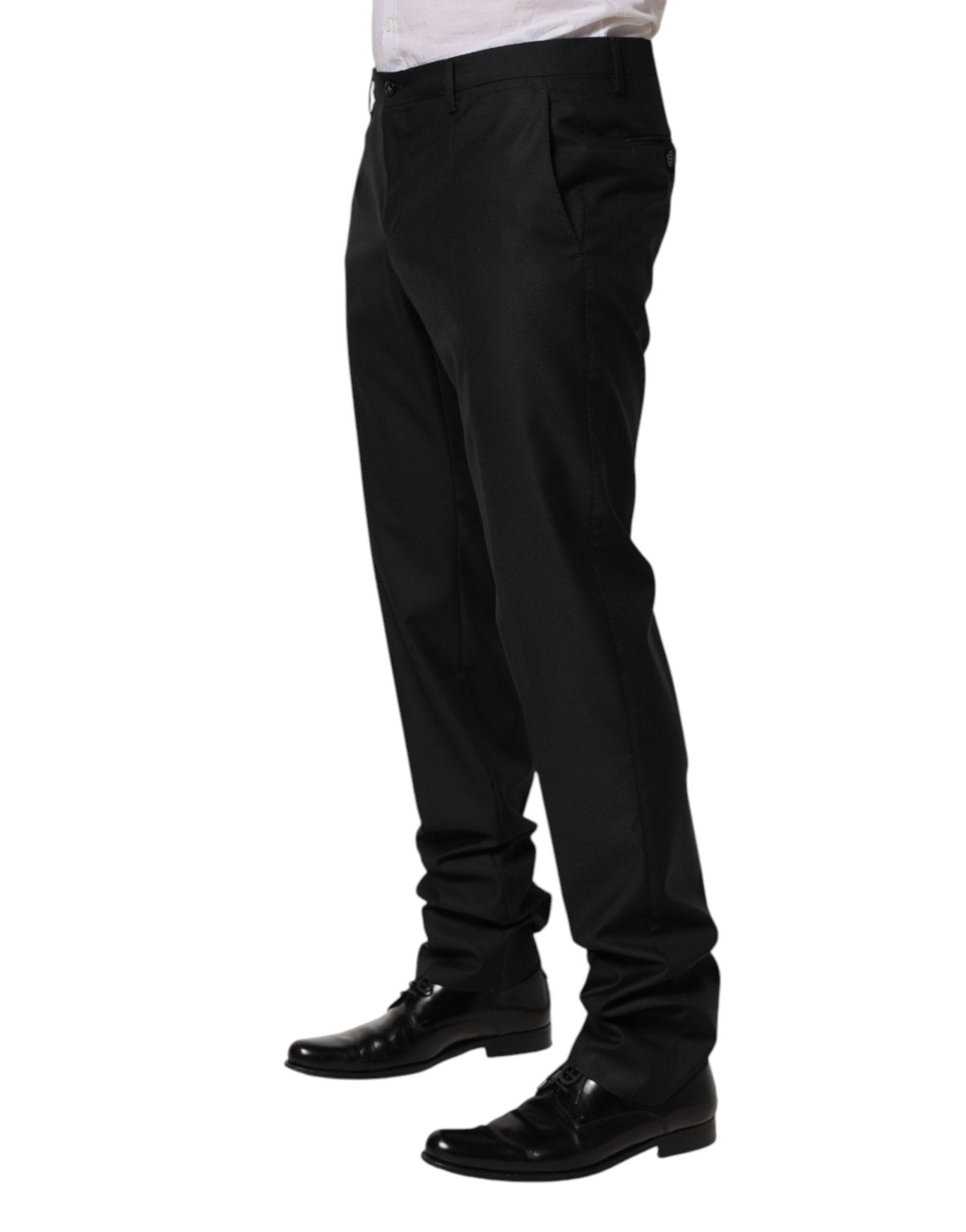 Dolce & Gabbana Black Wool Skinny Dress Formal Trouser Pants - RIMODA