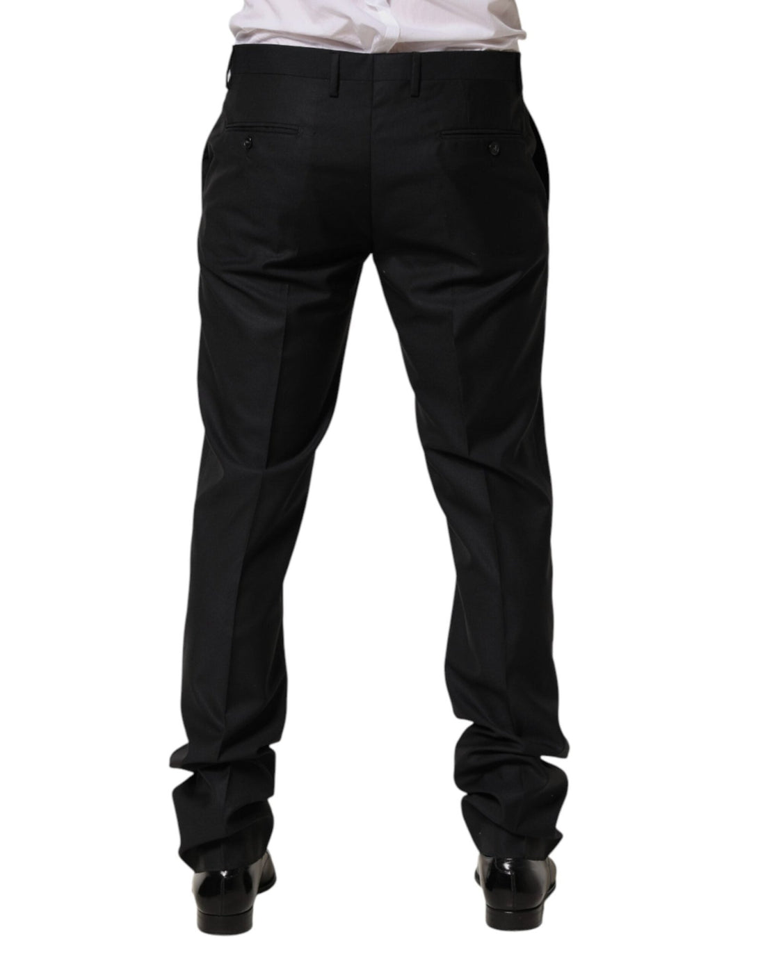 Dolce & Gabbana Black Wool Skinny Dress Formal Trouser Pants - RIMODA