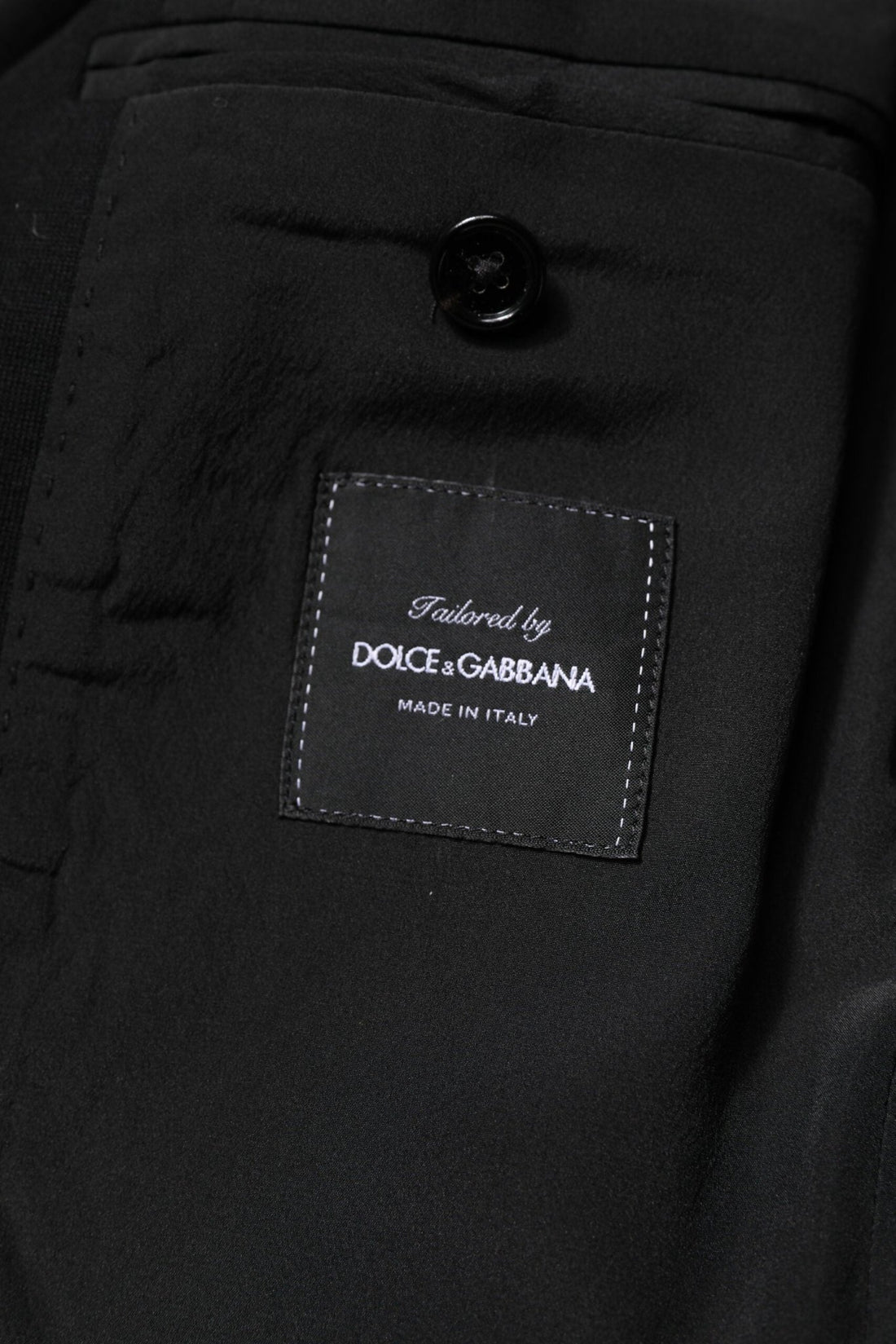 Dolce & Gabbana Black Wool Slim Fit Coat Blazer Jacket Suit - RIMODA