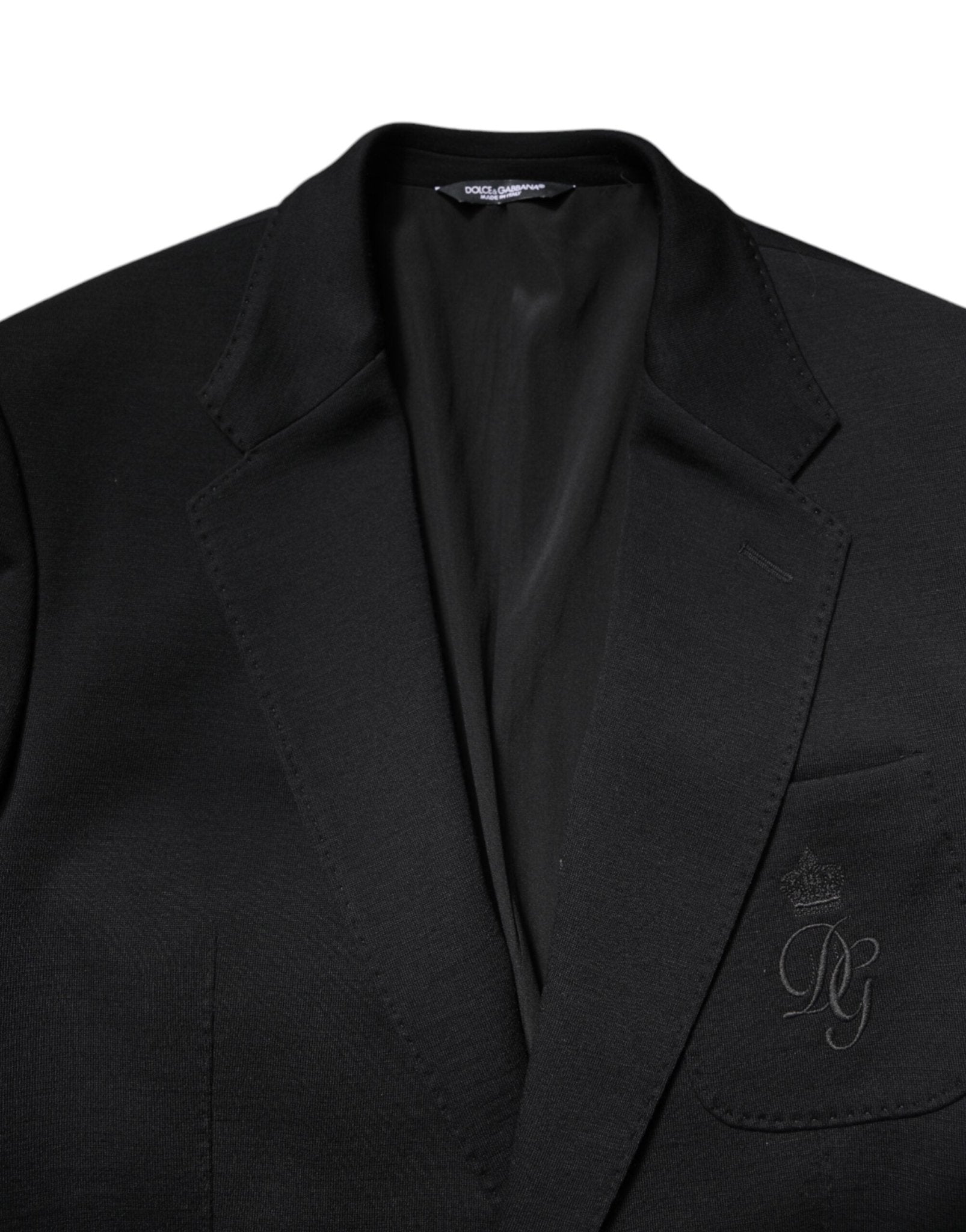 Dolce & Gabbana Black Wool Slim Fit Coat Blazer Jacket Suit - RIMODA