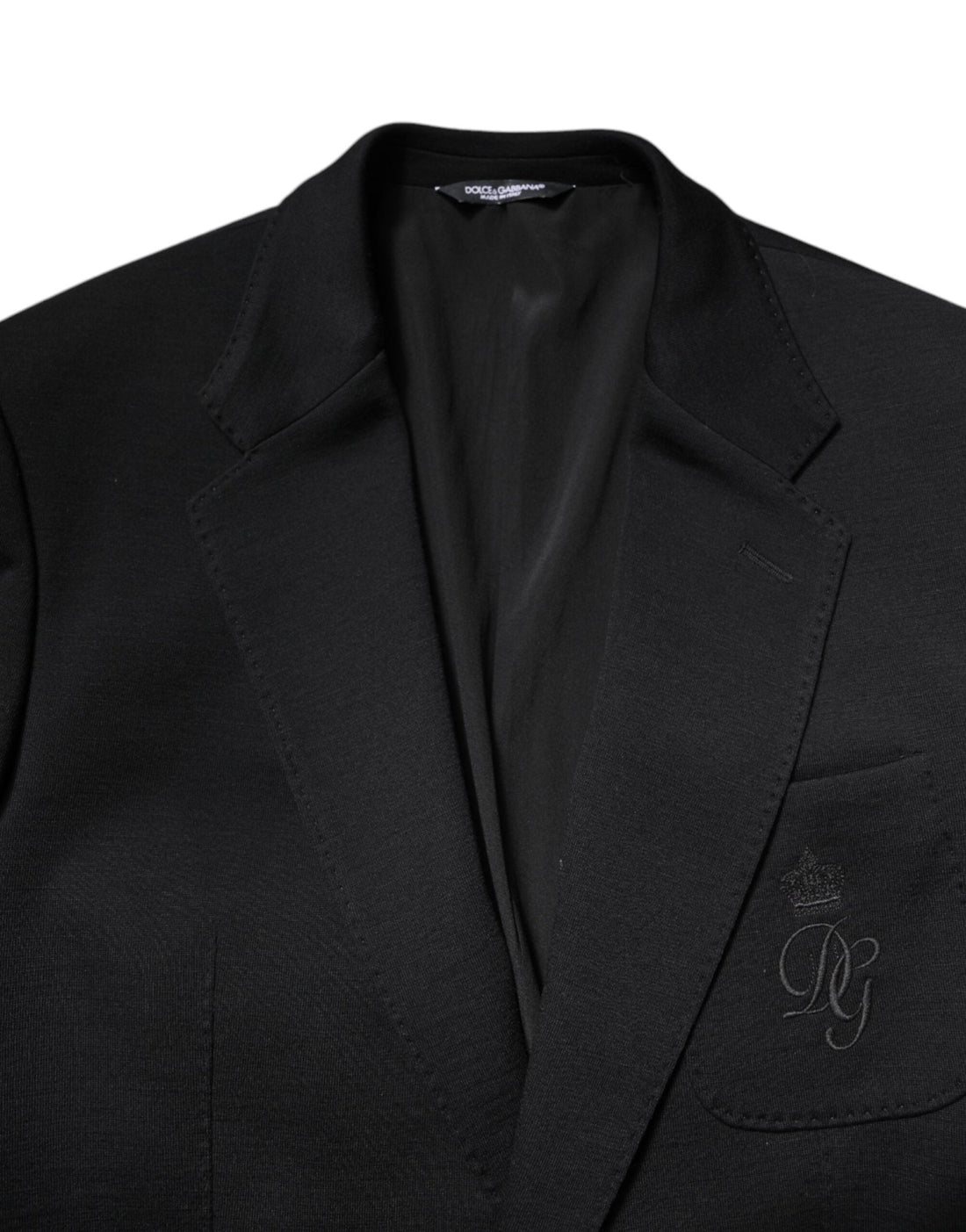 Dolce & Gabbana Black Wool Slim Fit Coat Blazer Jacket Suit - RIMODA