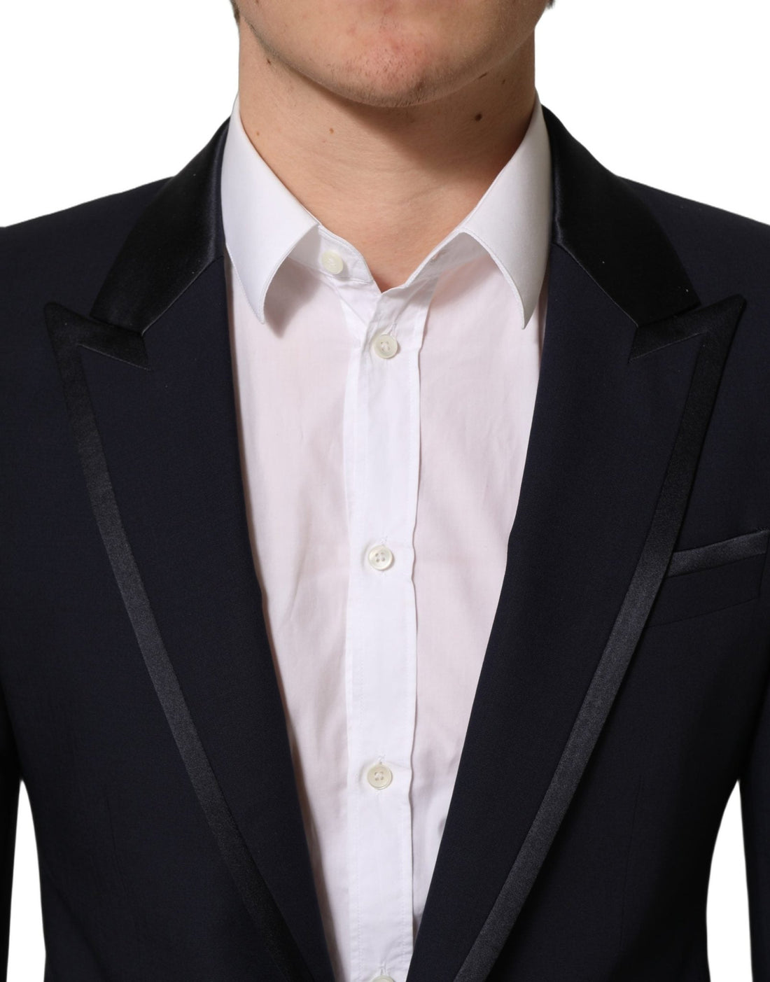 Dolce & Gabbana Black Wool Slim Fit Formal 2 Piece Men Suit - RIMODA