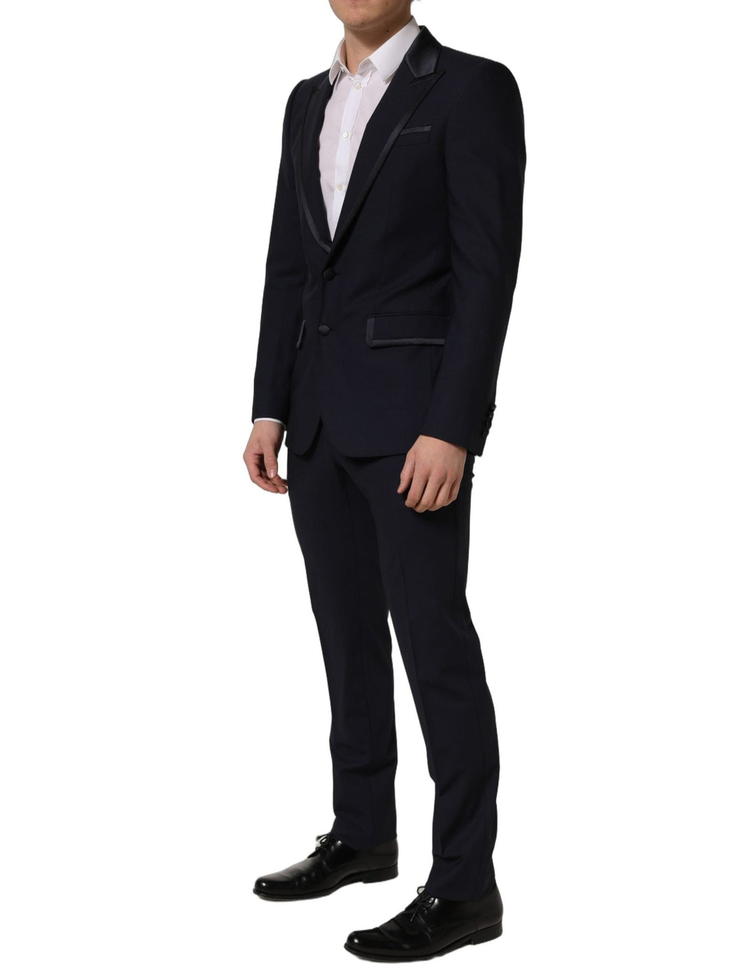 Dolce & Gabbana Black Wool Slim Fit Formal 2 Piece Men Suit - RIMODA