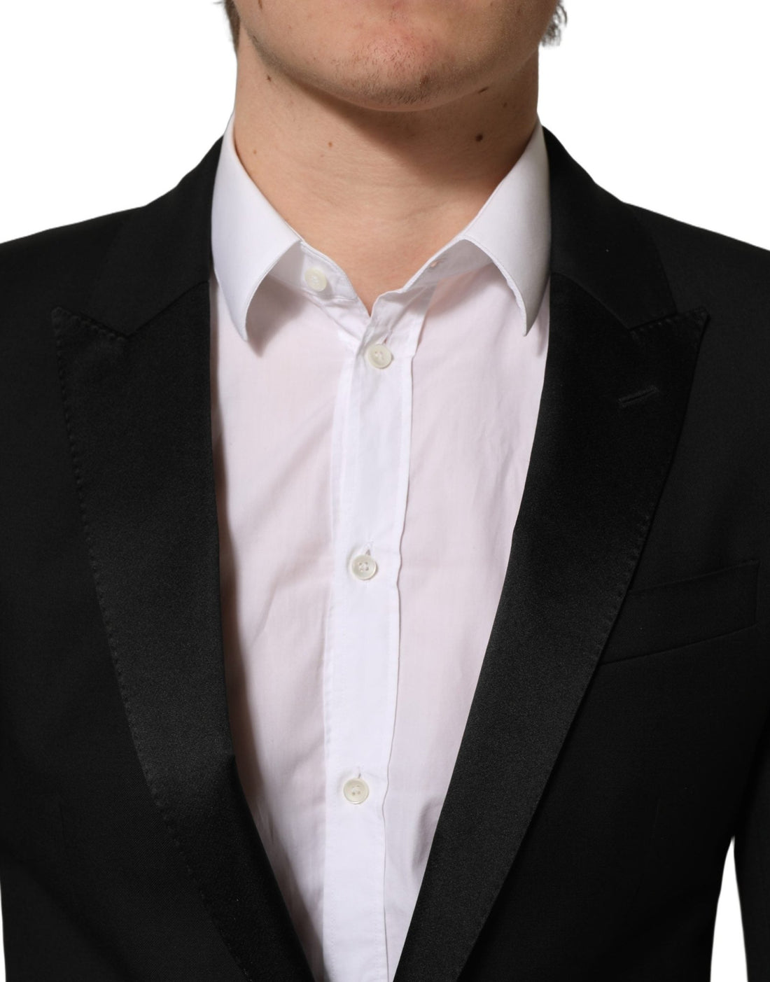 Dolce & Gabbana Black Wool Slim Fit Formal 2 Piece Men Suit - RIMODA