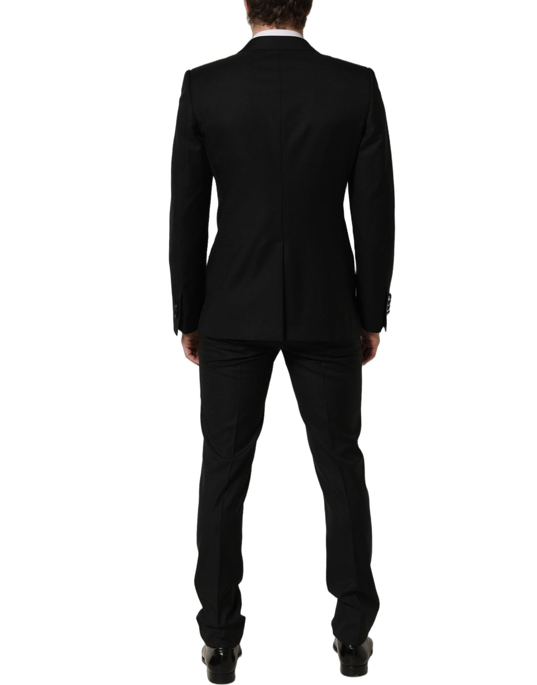 Dolce & Gabbana Black Wool Slim Fit Formal 2 Piece Men Suit - RIMODA
