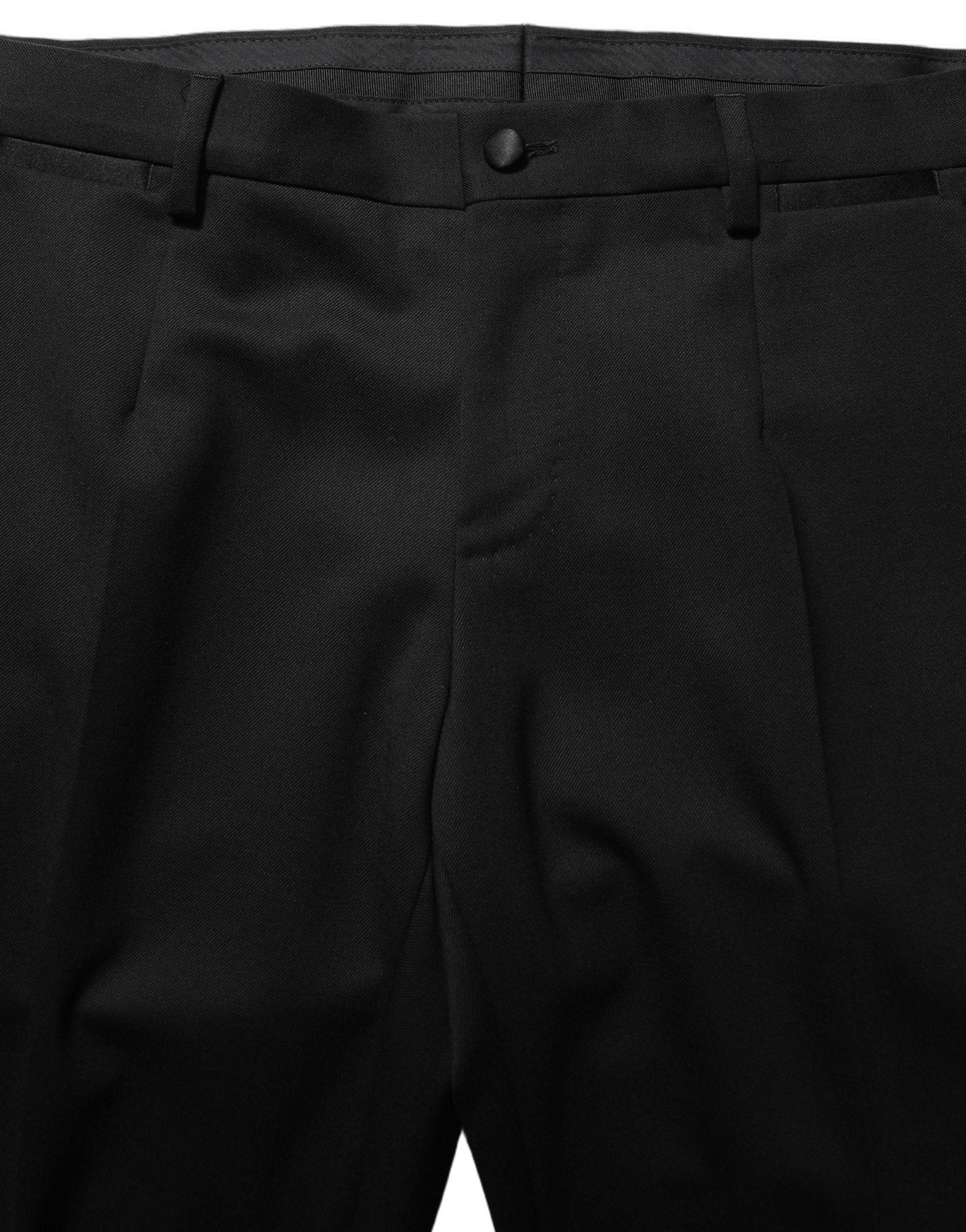 Dolce & Gabbana Black Wool Slim Fit Formal 3 Piece Men Suit - RIMODA