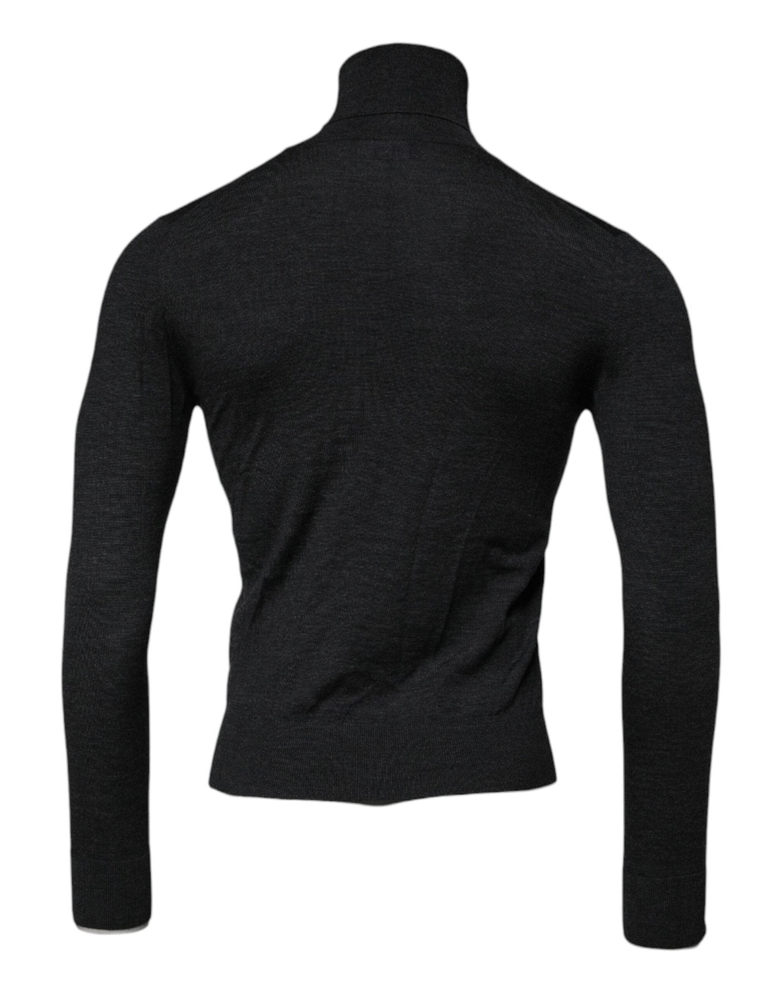 Dolce & Gabbana Black Wool Turtleneck Pullover Sweater - RIMODA
